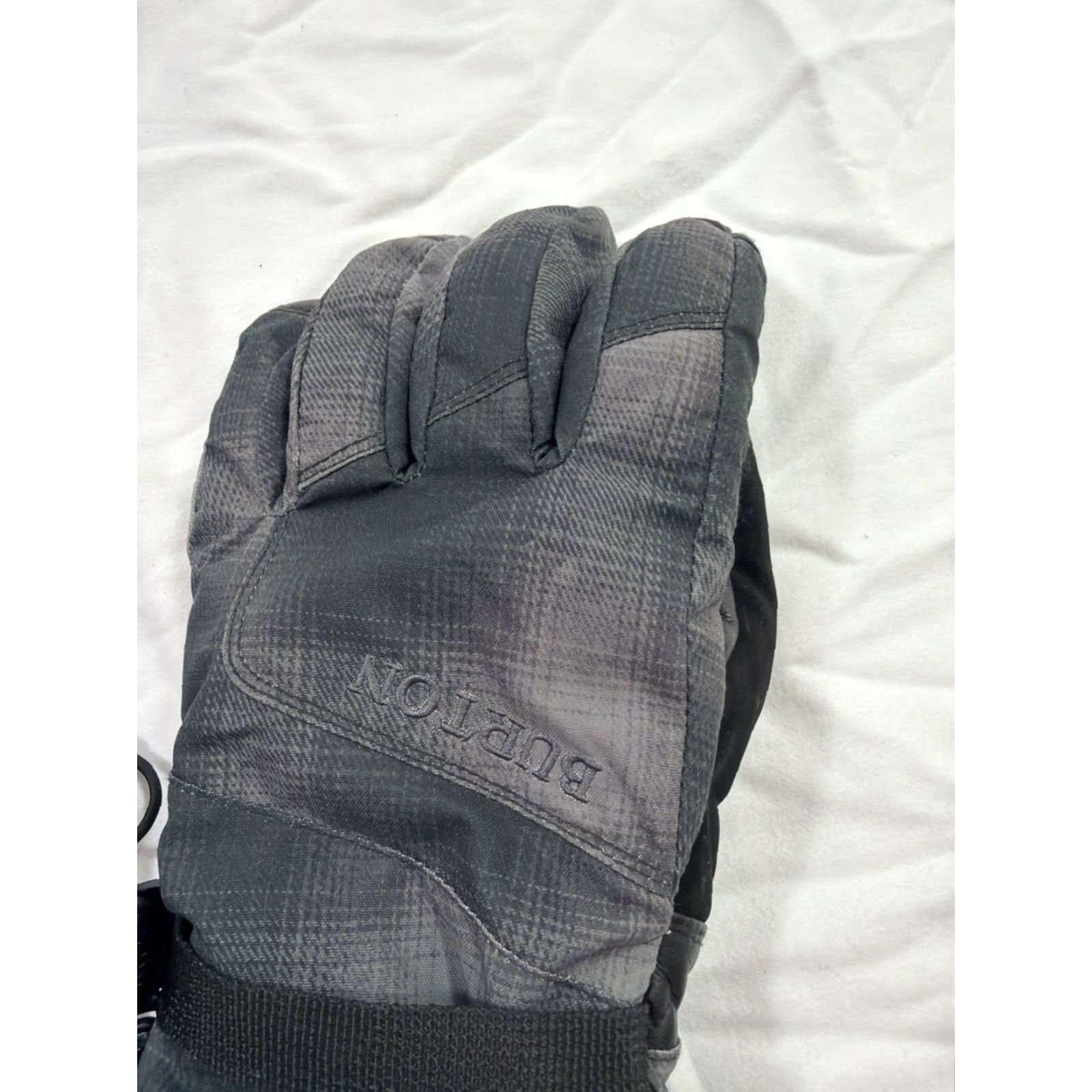 Burton VINTAGE Burton Men’s Small Gray Snowboarding gloves Gray Polyester Nylon Faux Leather Size ONE SIZE - 6 Thumbnail