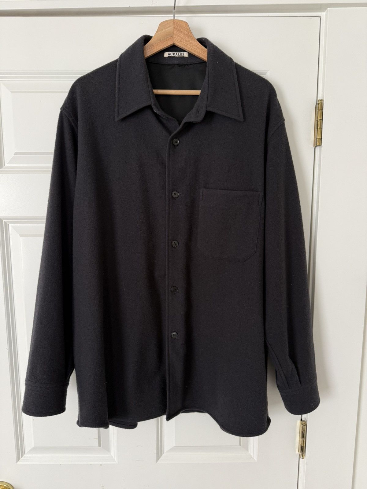 Auralee Wool Max Gabardine Shirt | Grailed