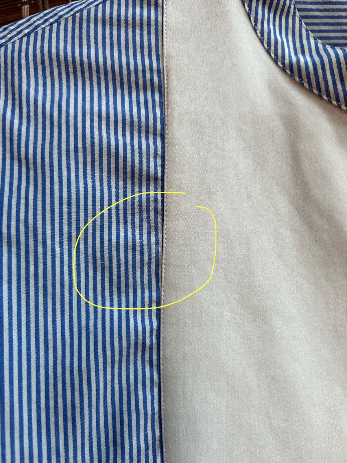 Loewe Loewe Asymmetrical Two Tone Striped Tuxedo Button-Up Shirt Size XS / US 0-2 / IT 36-38 - 10 Thumbnail