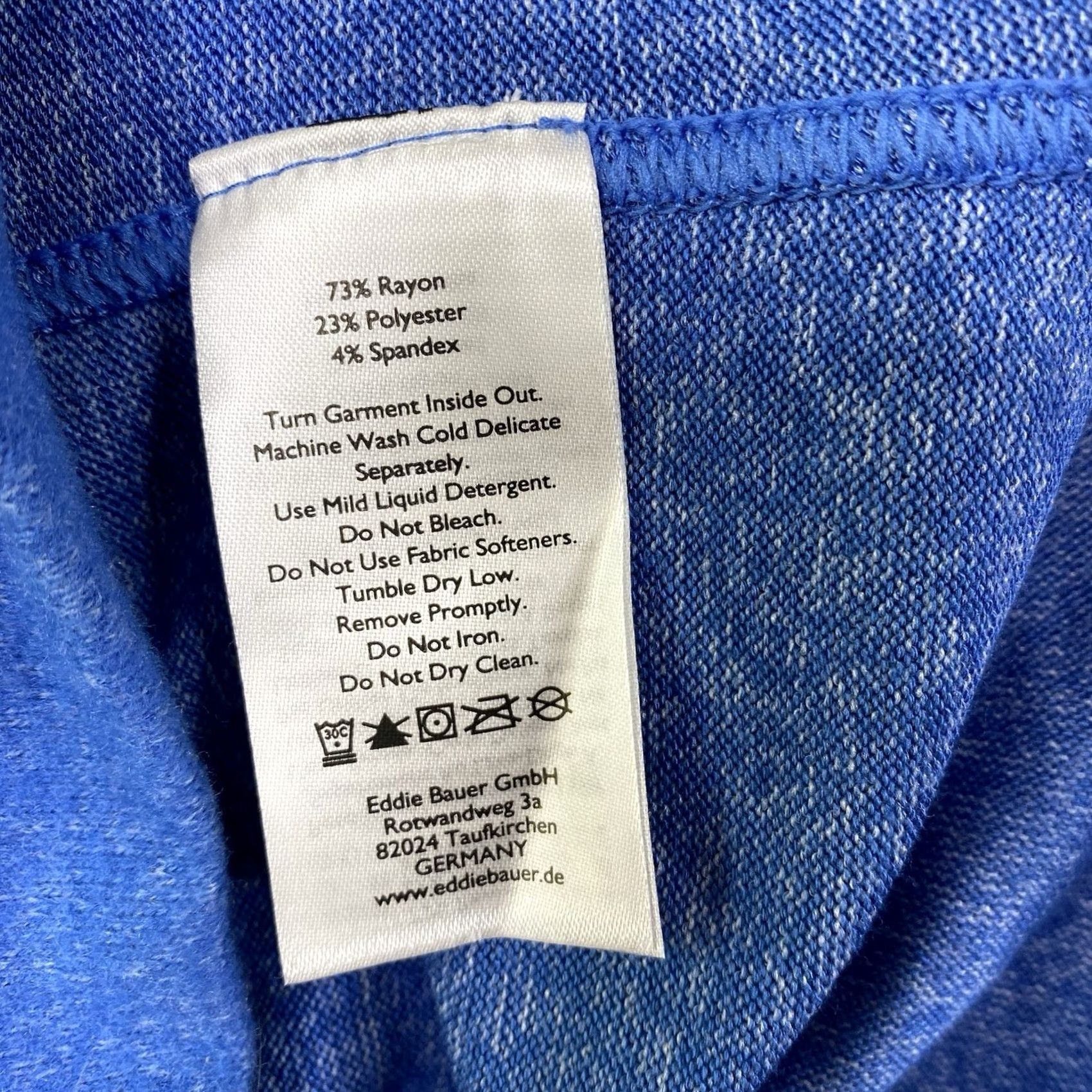 Eddie Bauer Eddie Bauer Womens Hoodie Sweatshirt L Blue Brushed Jersey Knit V Neck NWT Size L / US 10 / IT 46 - 7 Thumbnail