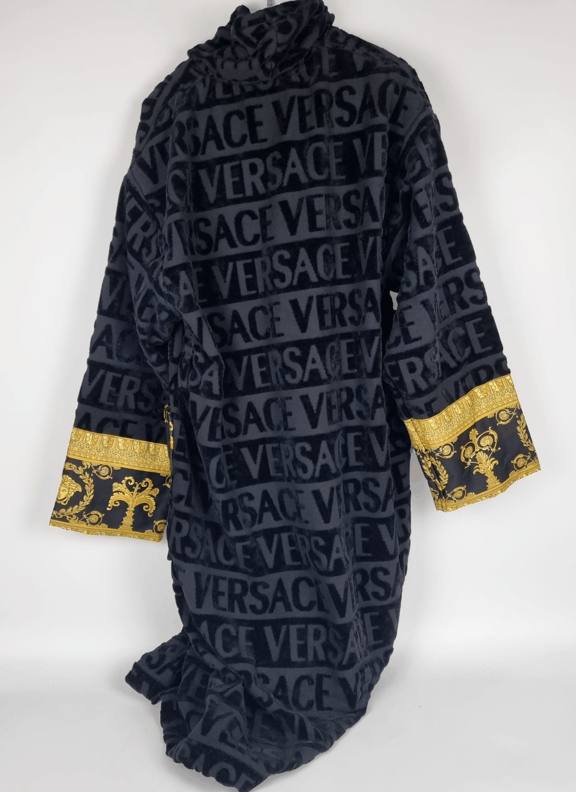 Versace Versace Baroque Print Black Long Bathrobe New XXL Size US XXL / EU 58 / 5 - 7 Thumbnail