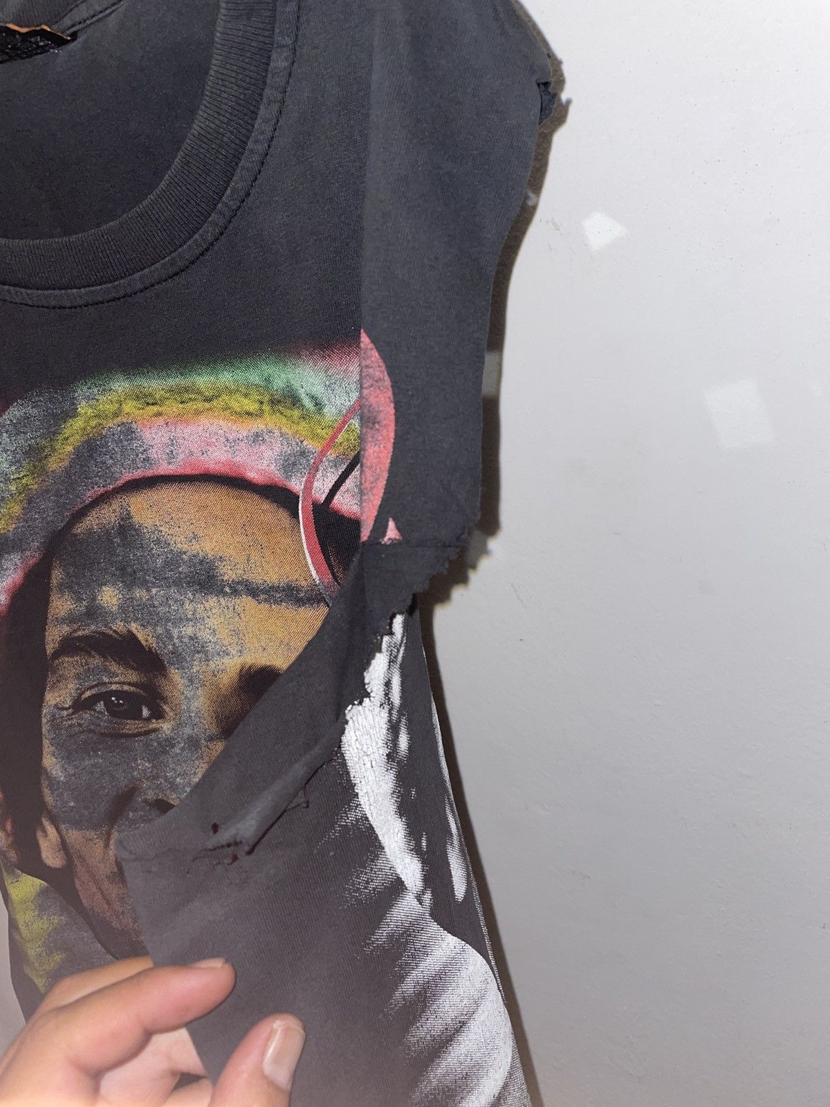 Band Tees Vintage Distressed Bootleg Sleeveless Bob Marley Rap Tee Size M / US 6-8 / IT 42-44 - 3 Thumbnail