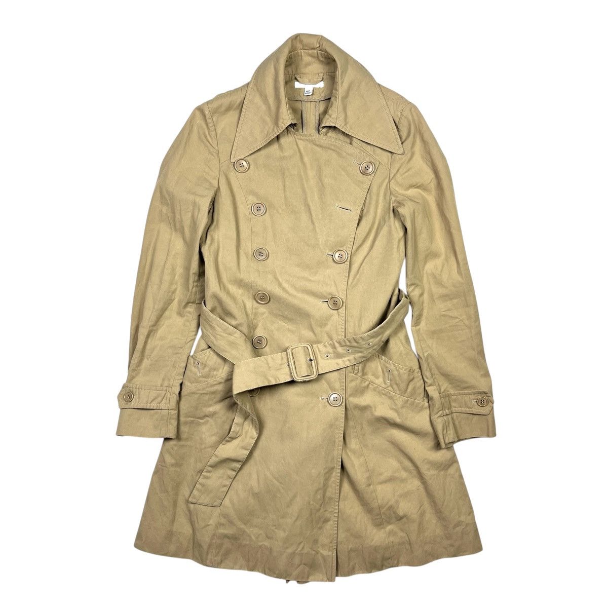 Helmut Lang Helmut Lang Vintage Trench Coat Belted Archival Brown Size XS / US 0-2 / IT 36-38 - 1 Thumbnail