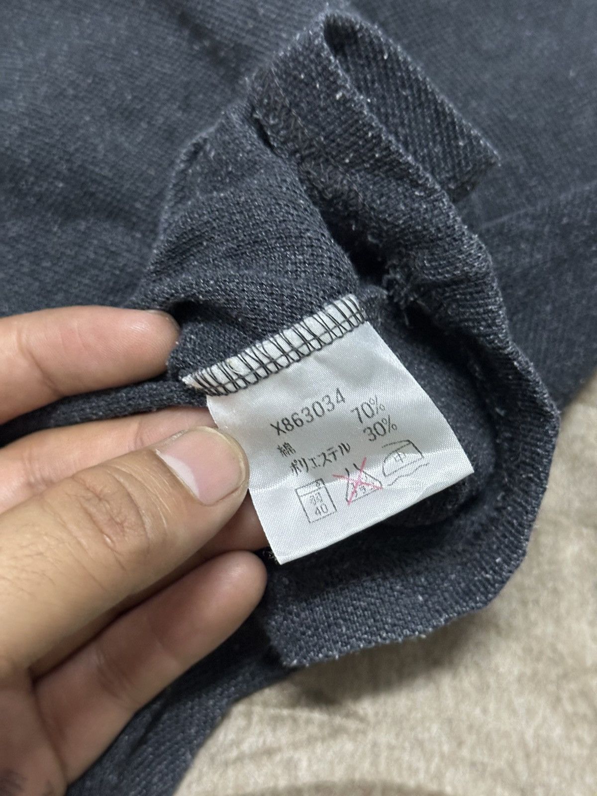 Yohji Yamamoto 1990 - Yohji Yamamoto All Against Risk A.A.R L/S Shirt Size US L / EU 52-54 / 3 - 12 Thumbnail