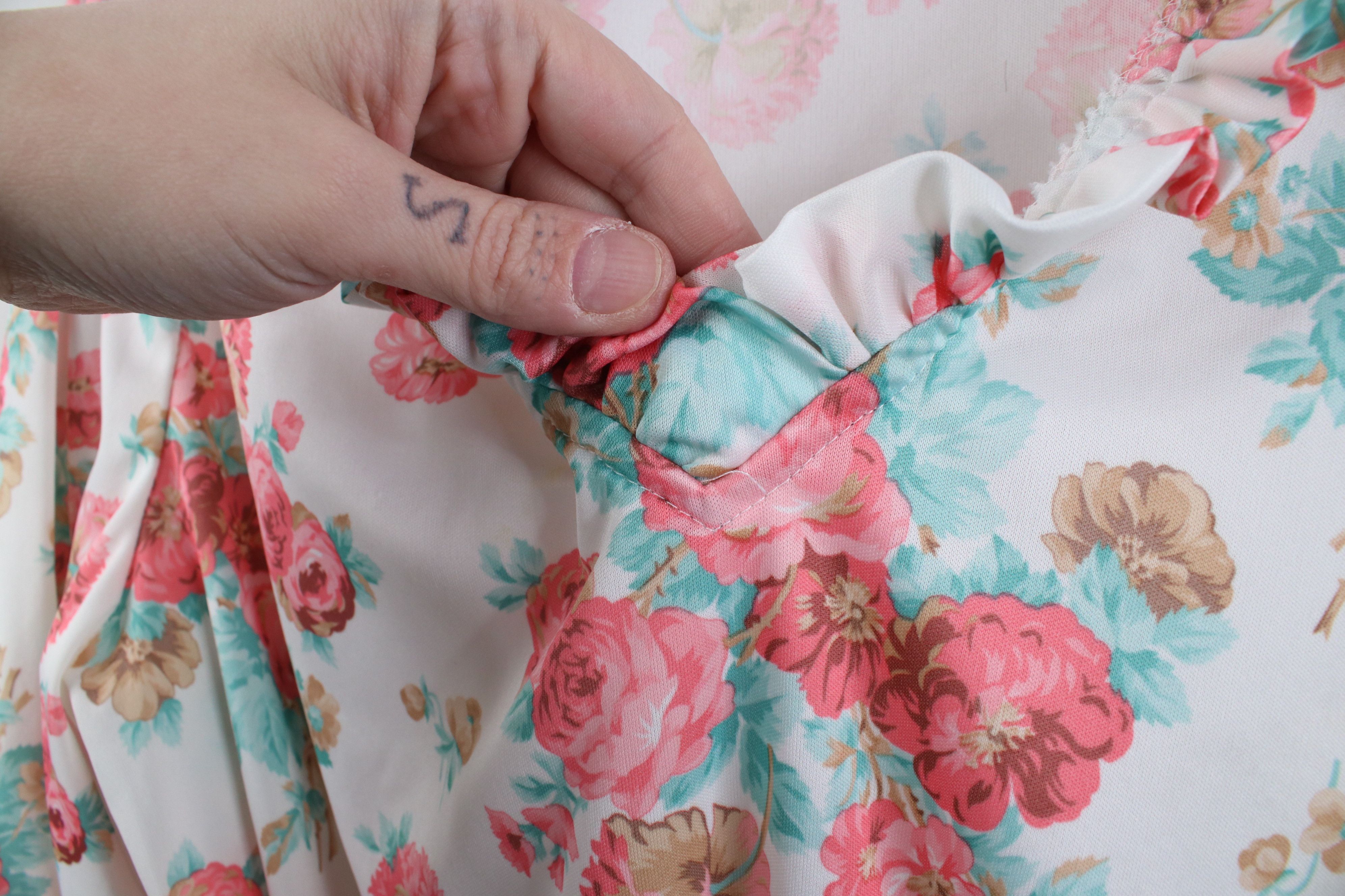 Vintage Vintage 70s Mid Century Modern MCM Flower Knit Shirt Top US Size XL / US 12-14 / IT 48-50 - 10 Thumbnail