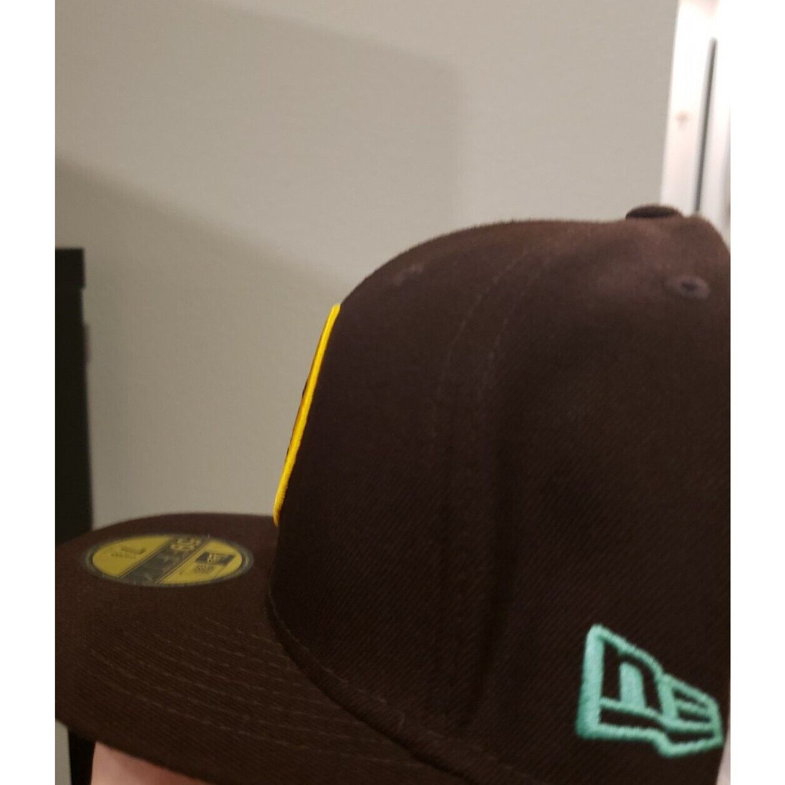 New Era Toronto Raptors Hat Cap 59Fifty Size 7 3/8 Brown New Era Size ONE SIZE - 4 Thumbnail