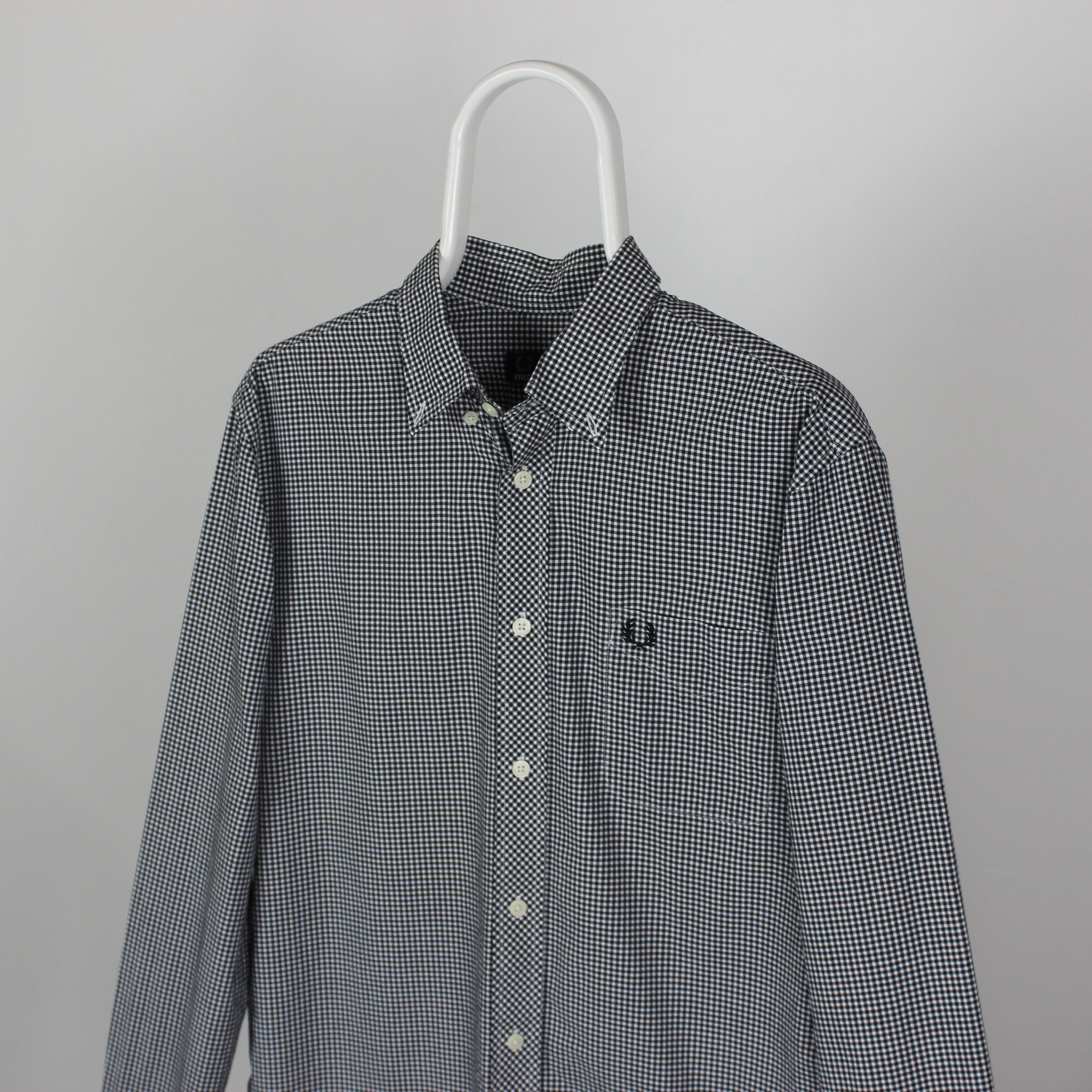 Fred Perry Fred Perry shirt men button Ups M gray Size US M / EU 48-50 / 2 - 2 Thumbnail
