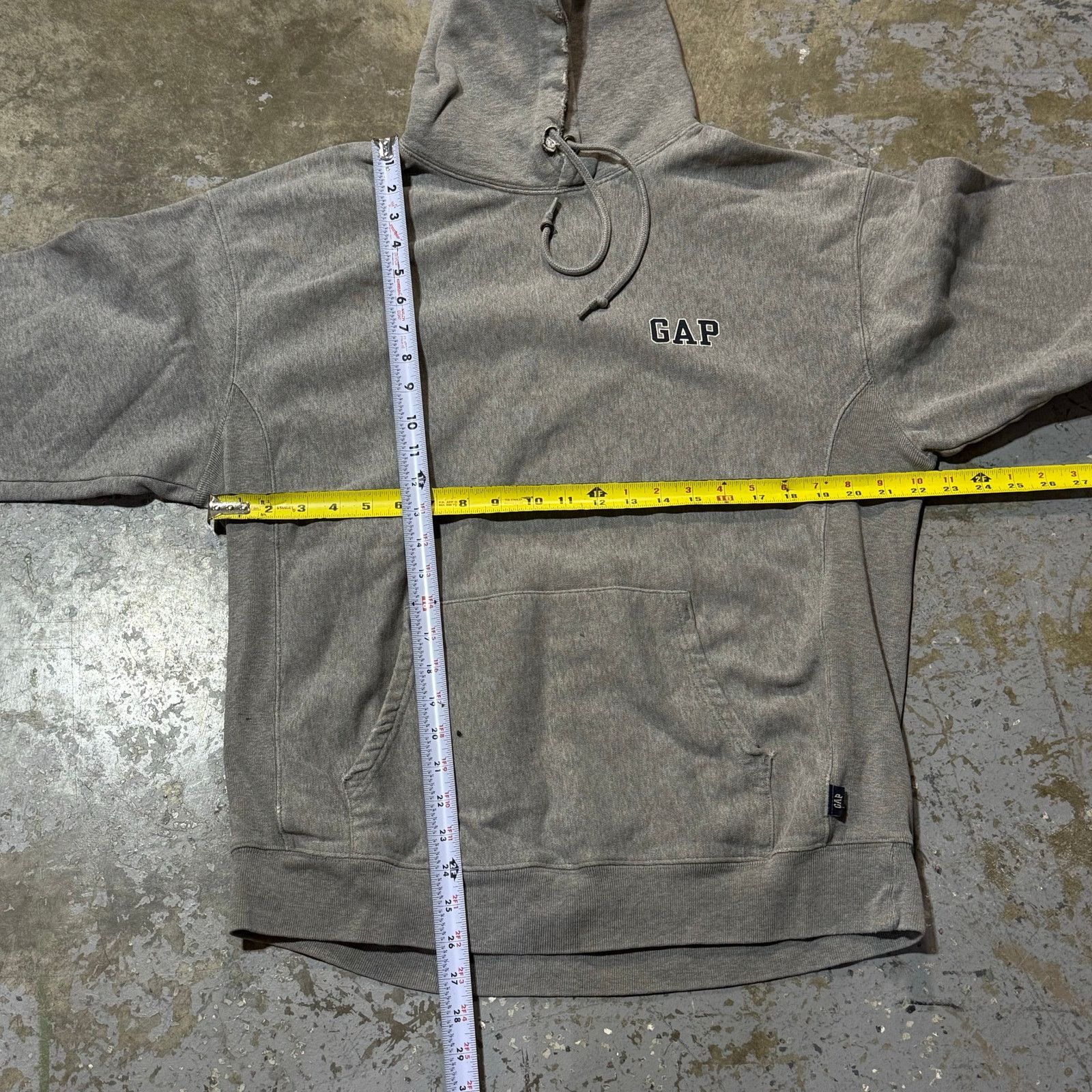 Gap Vintage GAP Gray Reverse Weave Style Hoodie L Size US L / EU 52-54 / 3 - 6 Thumbnail