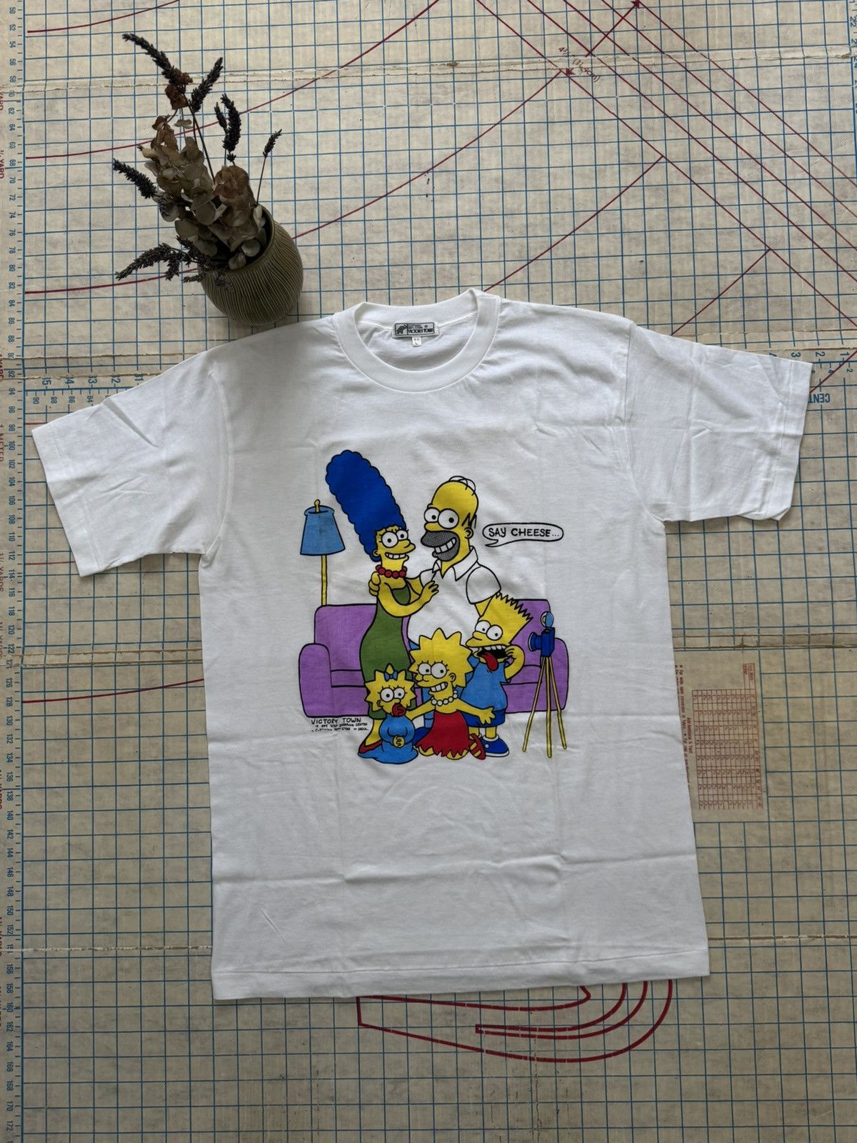 Vintage Vintage The Simpsons Say Cheese Bootleg Tee Fits Medium Size US M / EU 48-50 / 2 - 3 Thumbnail
