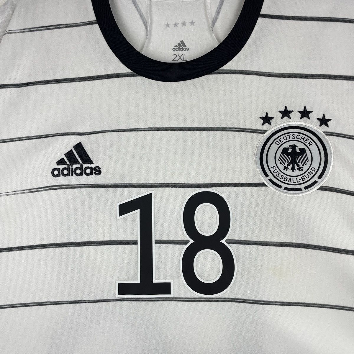 Adidas Germany Leon Goretzka Home Jersey Adidas Shirt 2019/2021 2XL Size US XXL / EU 58 / 5 - 3 Thumbnail