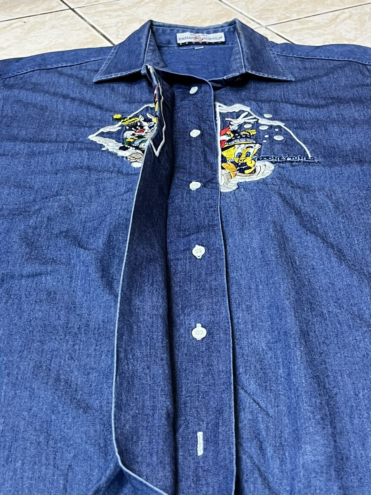 Vintage NICE💥EMMANUEL SCHVILI X DISNEY EMBROIDERY BUTTON UPS SHIRT Size US L / EU 52-54 / 3 - 6 Thumbnail