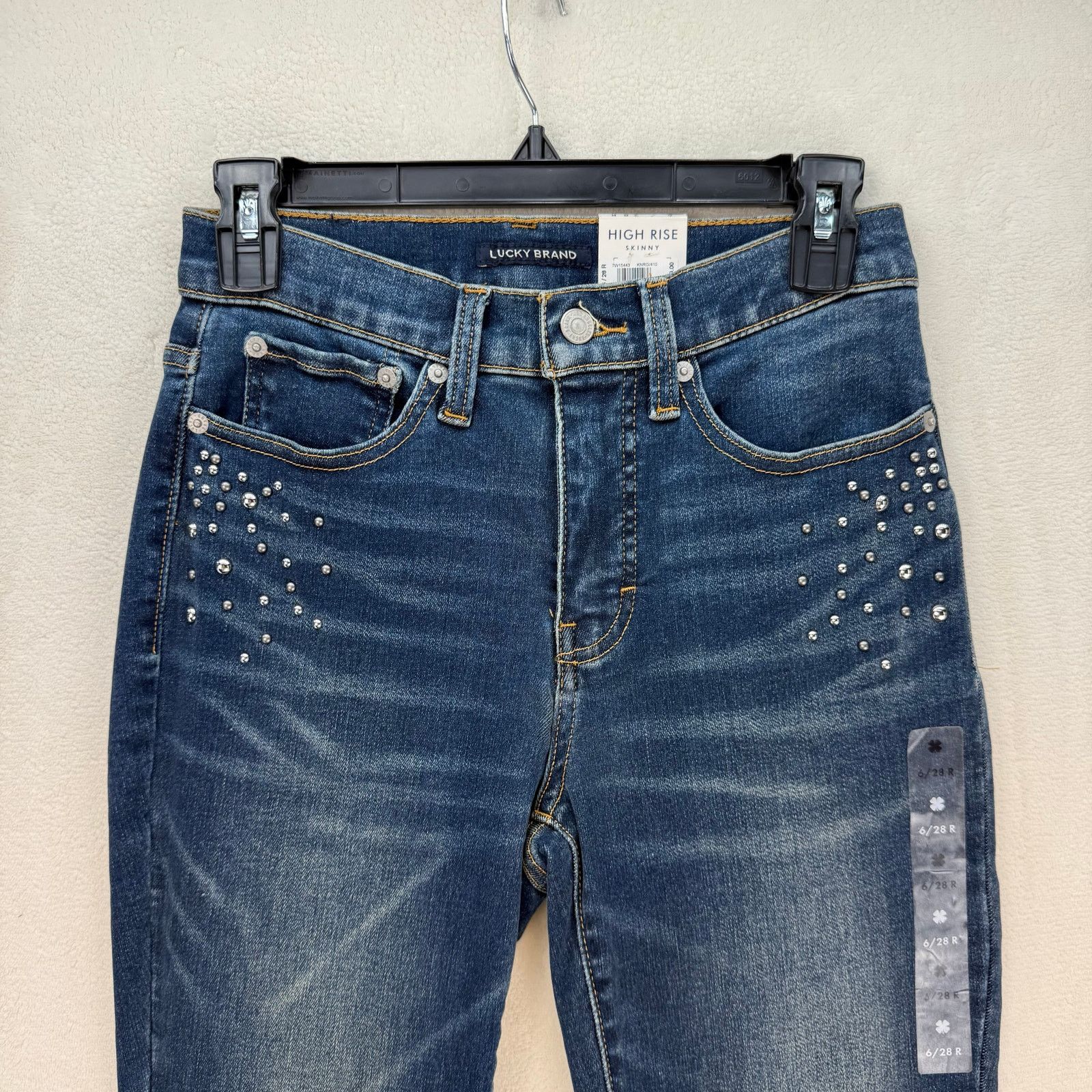 Lucky Brand LUCKY BRAND WOMEN'S 6/28R HIGH RISE SKINNY JEANS Size 28" / US 6 / IT 42 - 2 Thumbnail