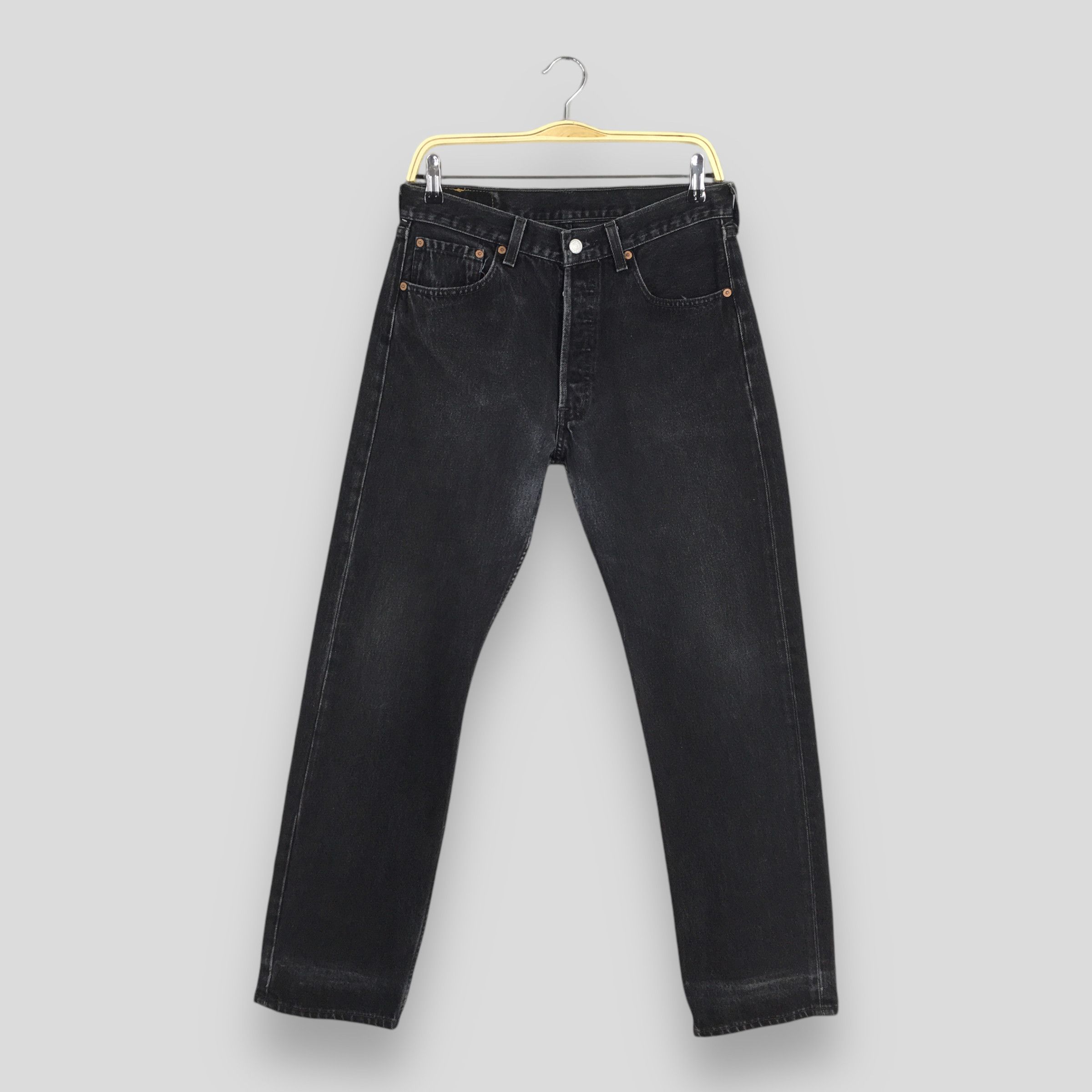 Size 29x29 Vintage 90s Levi's 501 Black Jeans