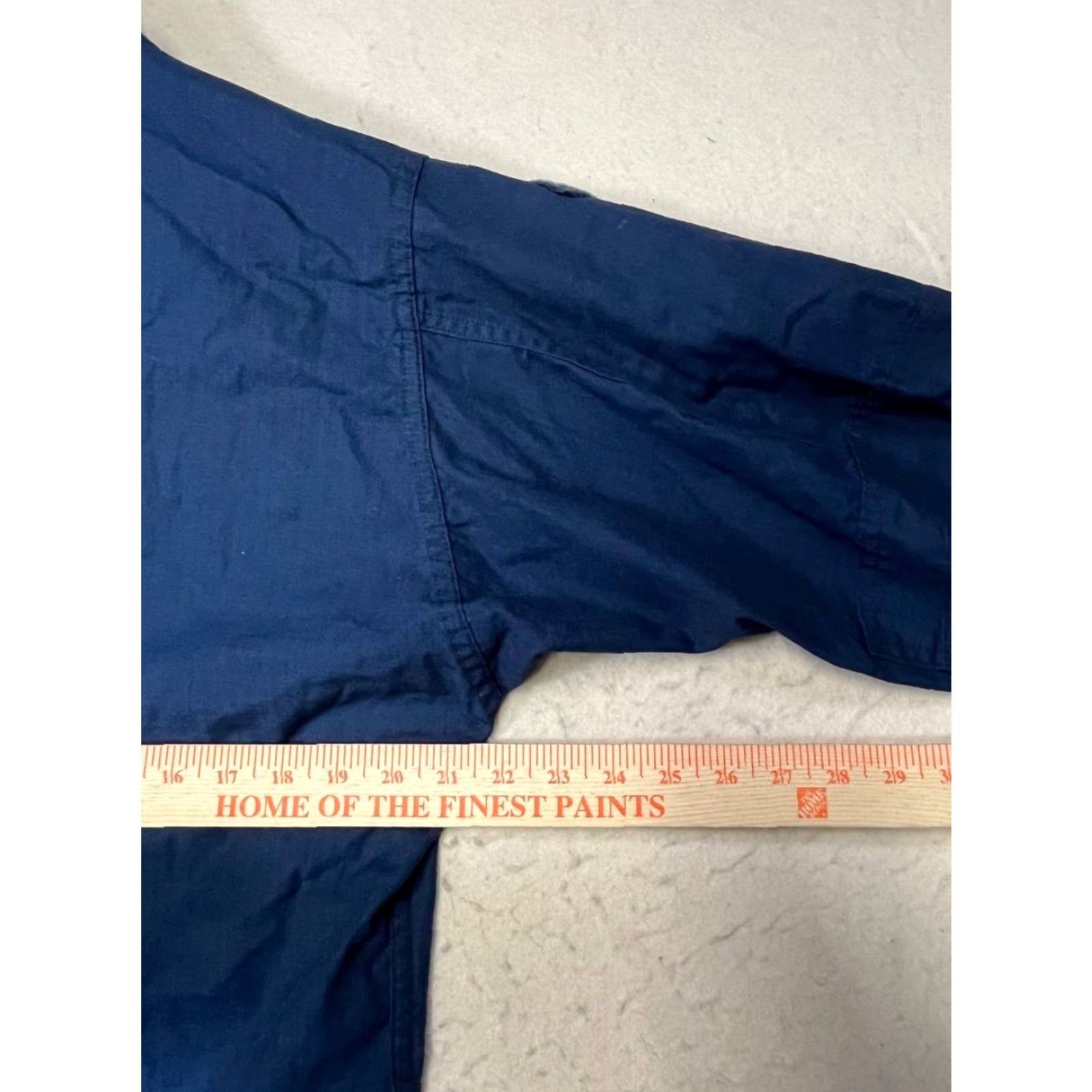 Vintage VINTAGE US Navy Field Jacket Blue Men M Regular Mid-Length Cotton Nylon Water Resistant Pockets Military Coat All Seasons Hooded Front Button Size US M / EU 48-50 / 2 - 4 Thumbnail