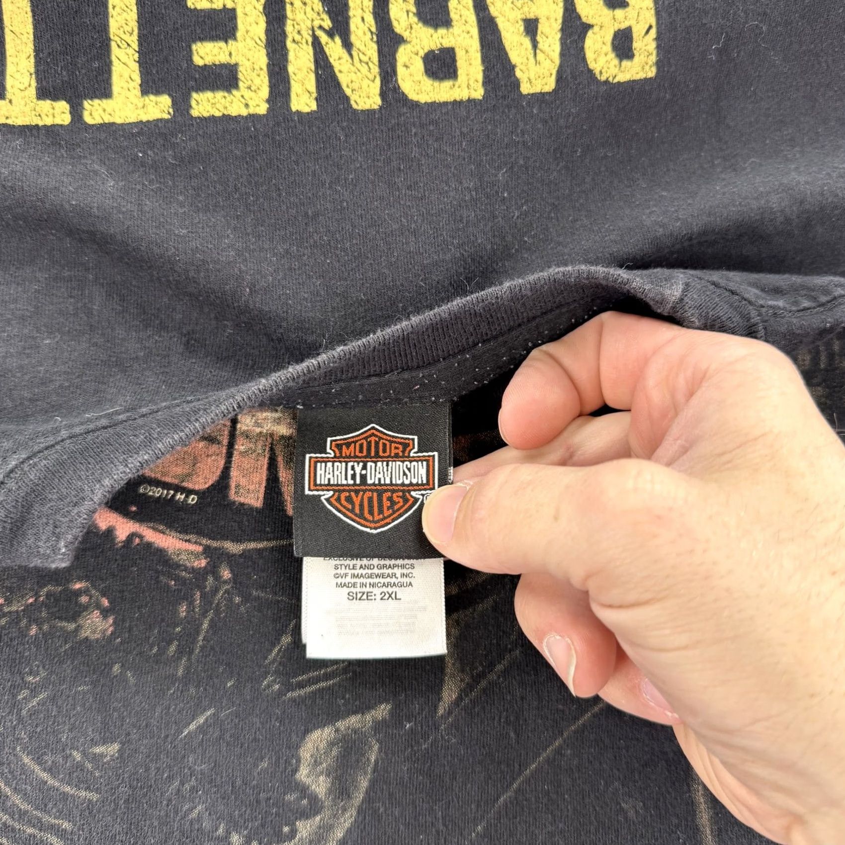 Harley Davidson Harley-Davidson Shirt Mens 2XL Black Graphic Tee Barnett El Paso Texas Motorcycle USA Shirt Mens 2XL Graphic Print Ladies? Size US XXL / EU 58 / 5 - 3 Thumbnail