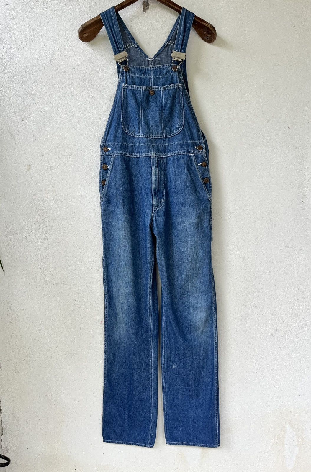 Vintage vintage BOBSON Denim Overalls/ Dungarees Size US 33 - 1 Thumbnail