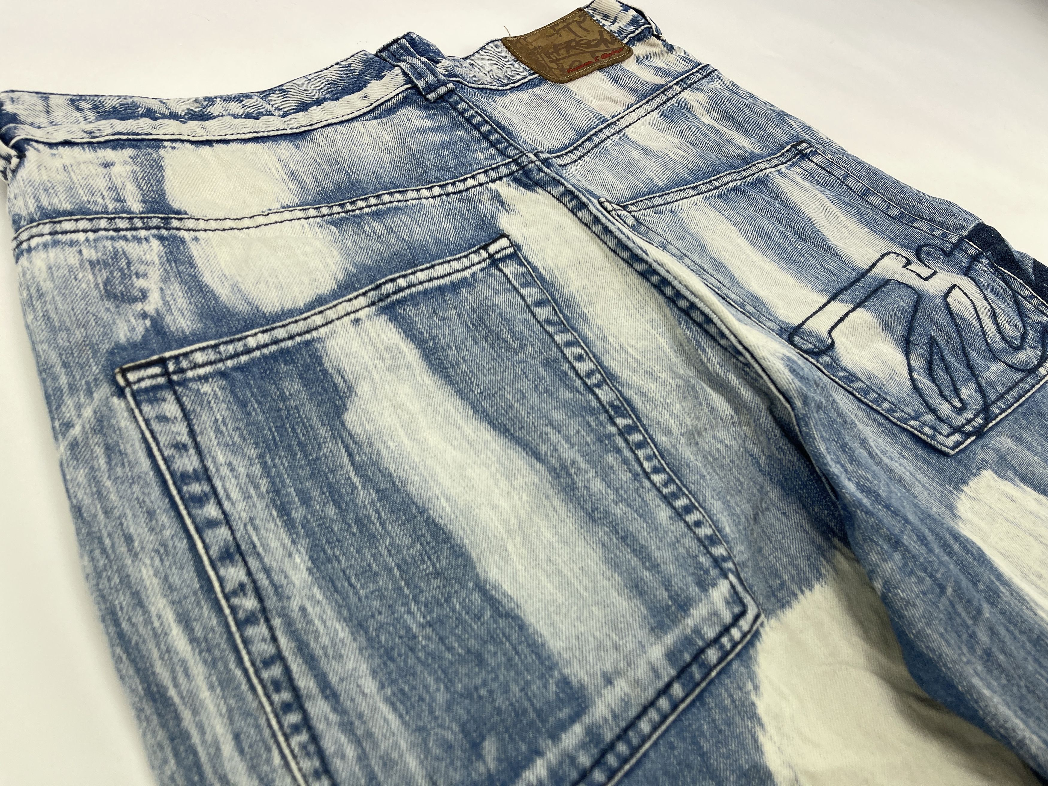 Freeman T. Porter Freeman T. Porter jeans, vintage hip hop baggy, acid wash 34 Size US 34 / EU 50 - 6 Thumbnail