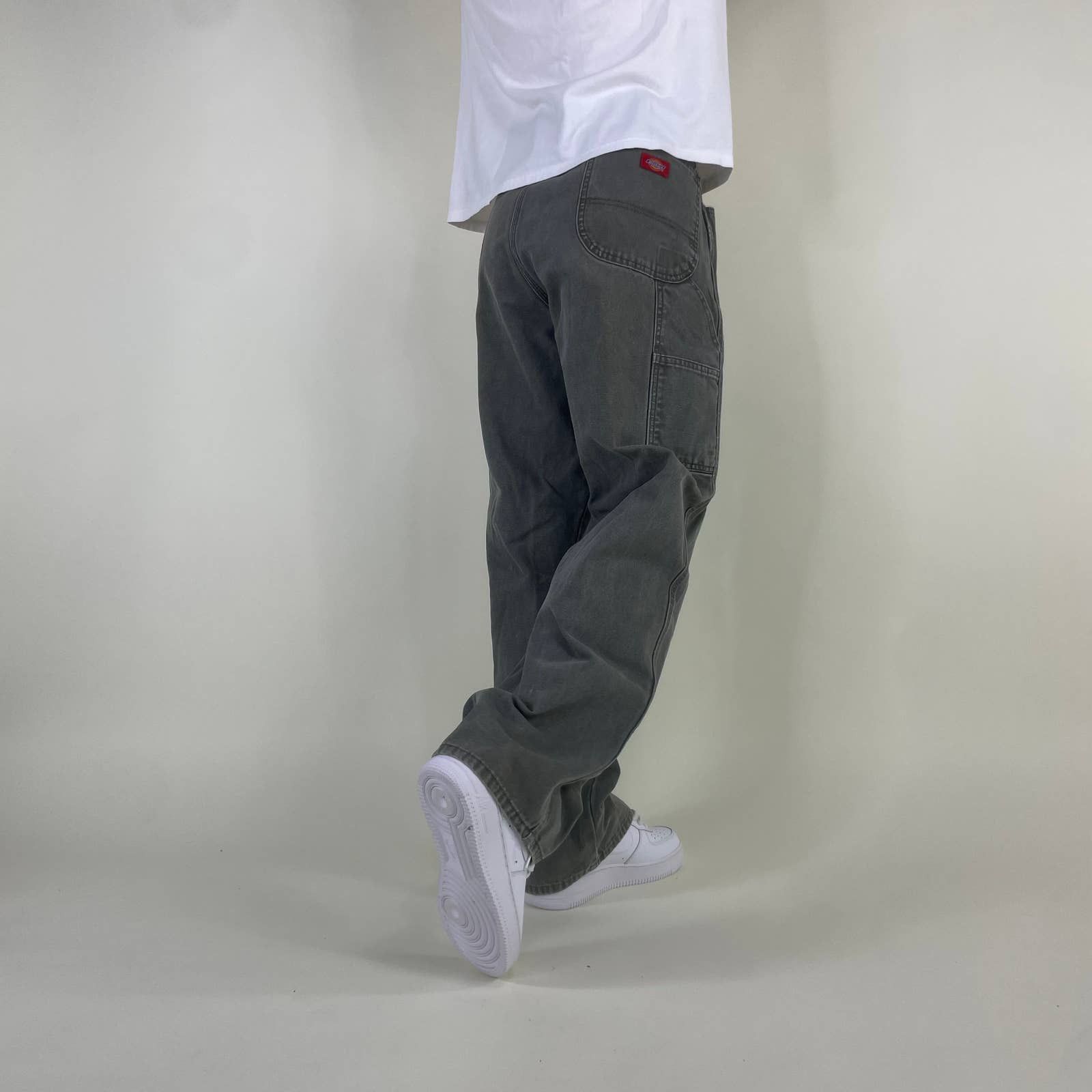 Dickies × Vintage Super Sick Vintage Sage Green Dickies Canvas Dungaree Pants Size US 40 / EU 56 - 1 Thumbnail