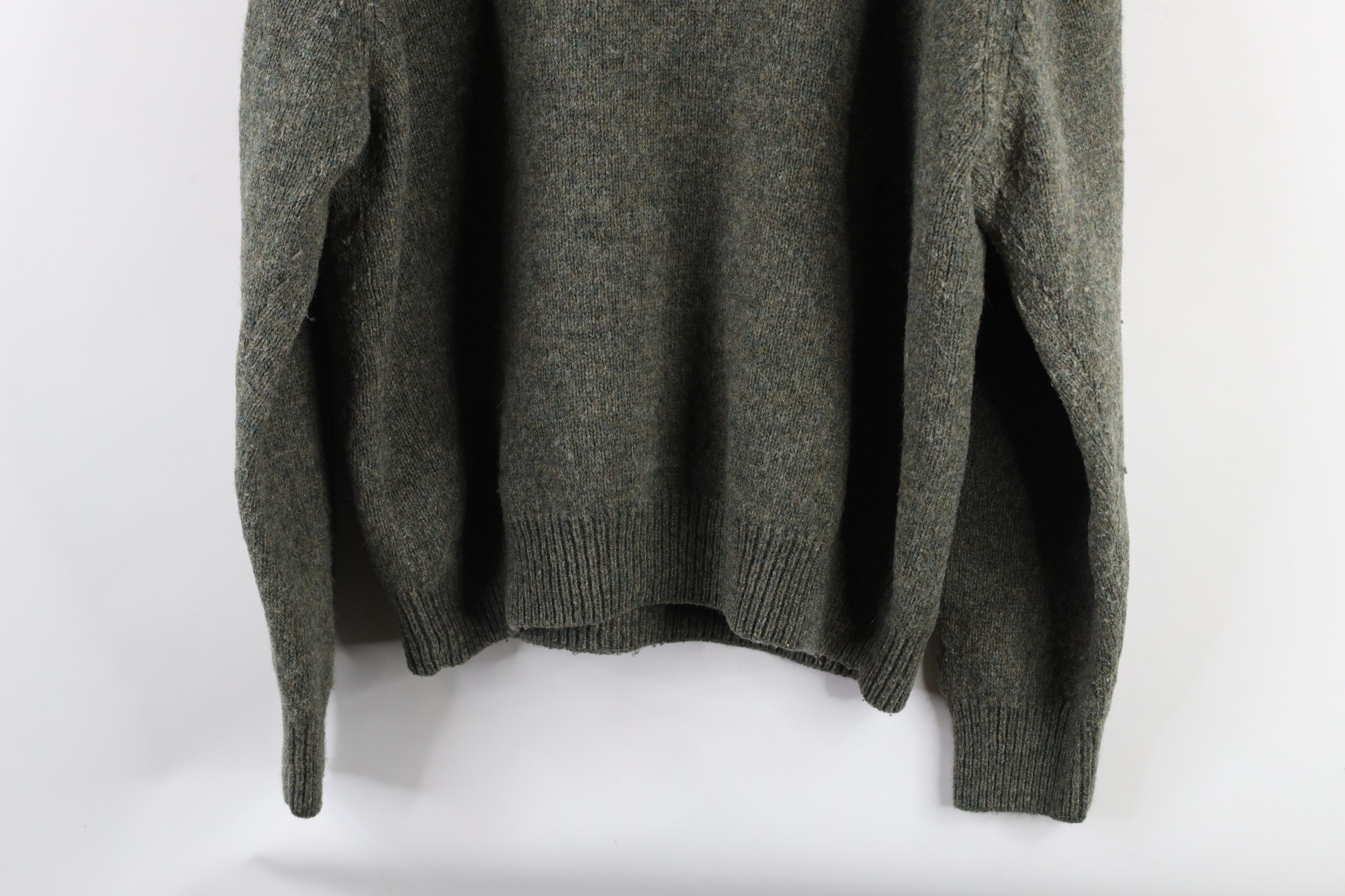 Cabelas × Vintage Vintage Cabelas Blank Wool Blend Knit Sweater Heather Green Size US L / EU 52-54 / 3 - 8 Thumbnail