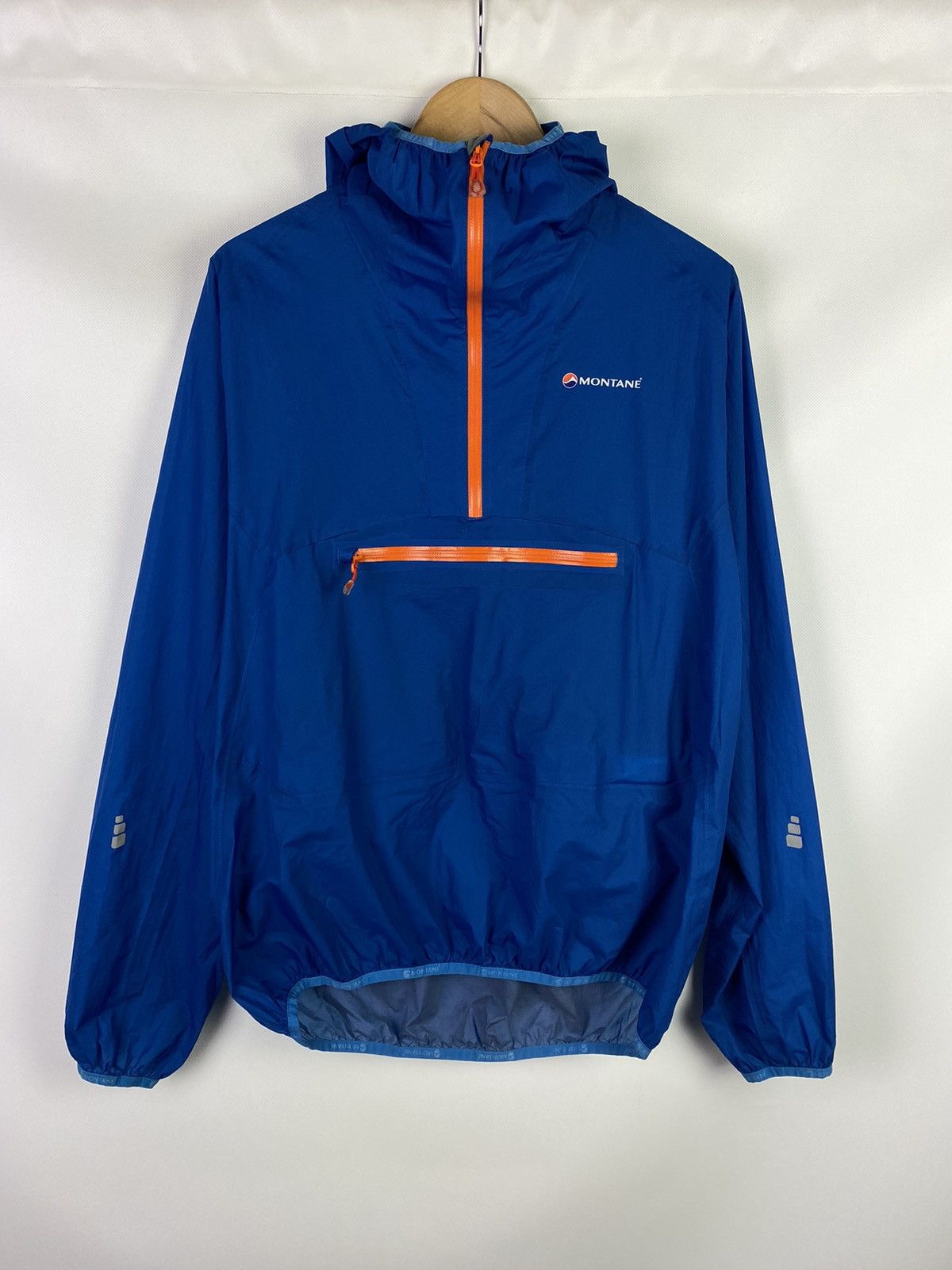 image of Montane Pertex Shield Nikwax Waterproof Men’S Anorak Jacket in Blue, Men's (Size XL)