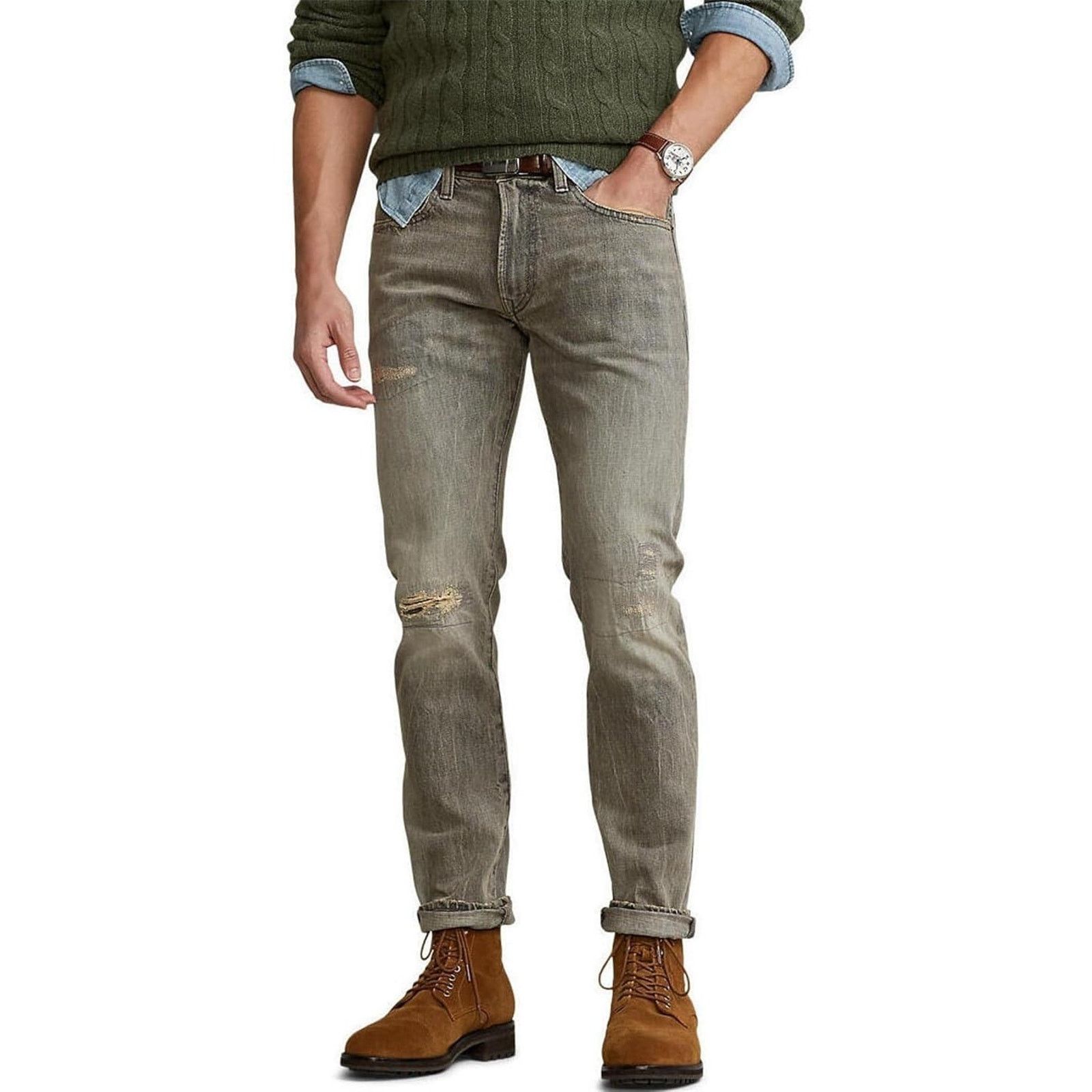 Polo Ralph Lauren NWT Polo Ralph Lauren Brennan Repaired Sullivan Slim Jeans Size US 34 / EU 50 - 1 Thumbnail