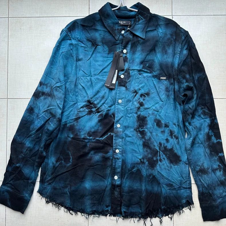Amiri Amiri 18AW blue dyed shirt Size US M / EU 48-50 / 2 - 1 Thumbnail