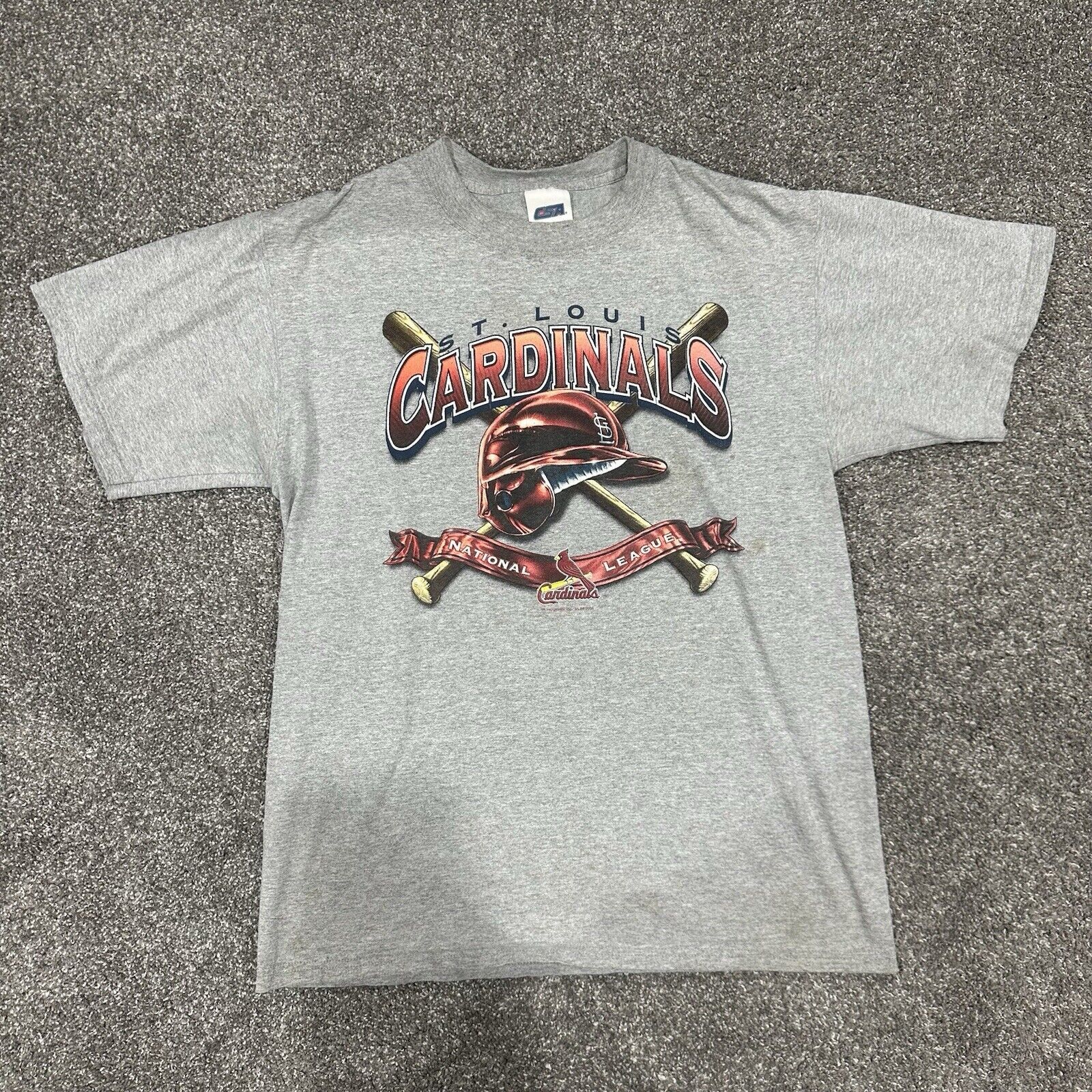 CSA Vtg St. Louis Cardinals Grey T Shirt National League Size M Size US M / EU 48-50 / 2 - 1 Thumbnail