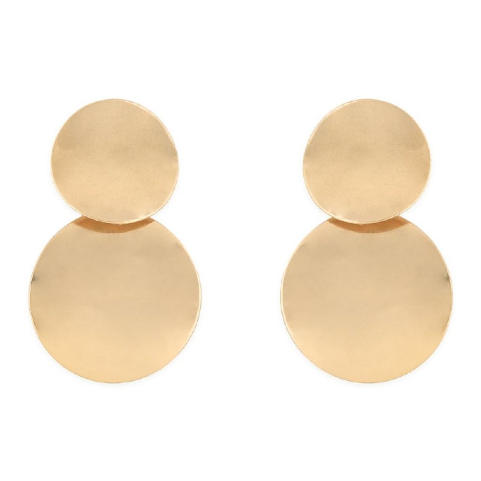 Nordstrom NEW NORDSTROM REVOLVE Gold Circle Stud Drop Earrings Jewelry Size ONE SIZE - 9 Thumbnail