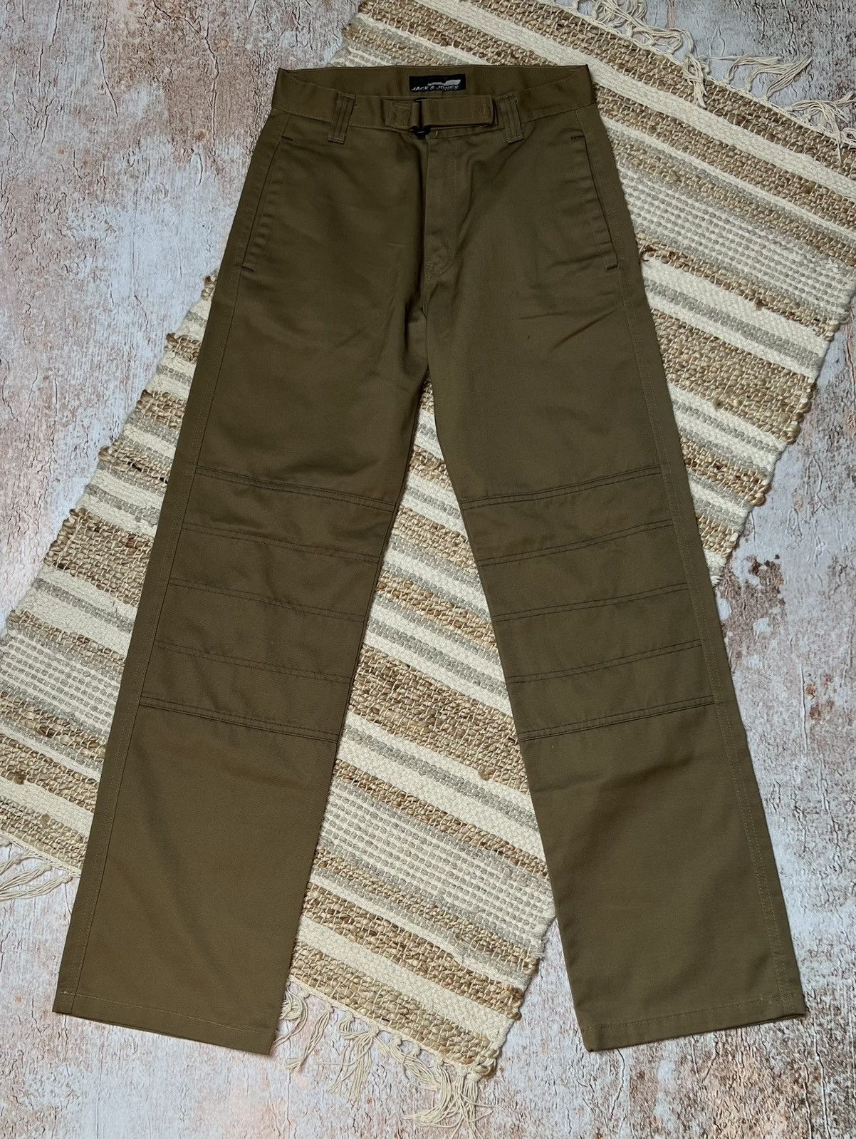 Jack & Jones × Japanese Brand × Vintage Jack & Jones vintage belted work pants Size US 32 / EU 48 - 2 Thumbnail