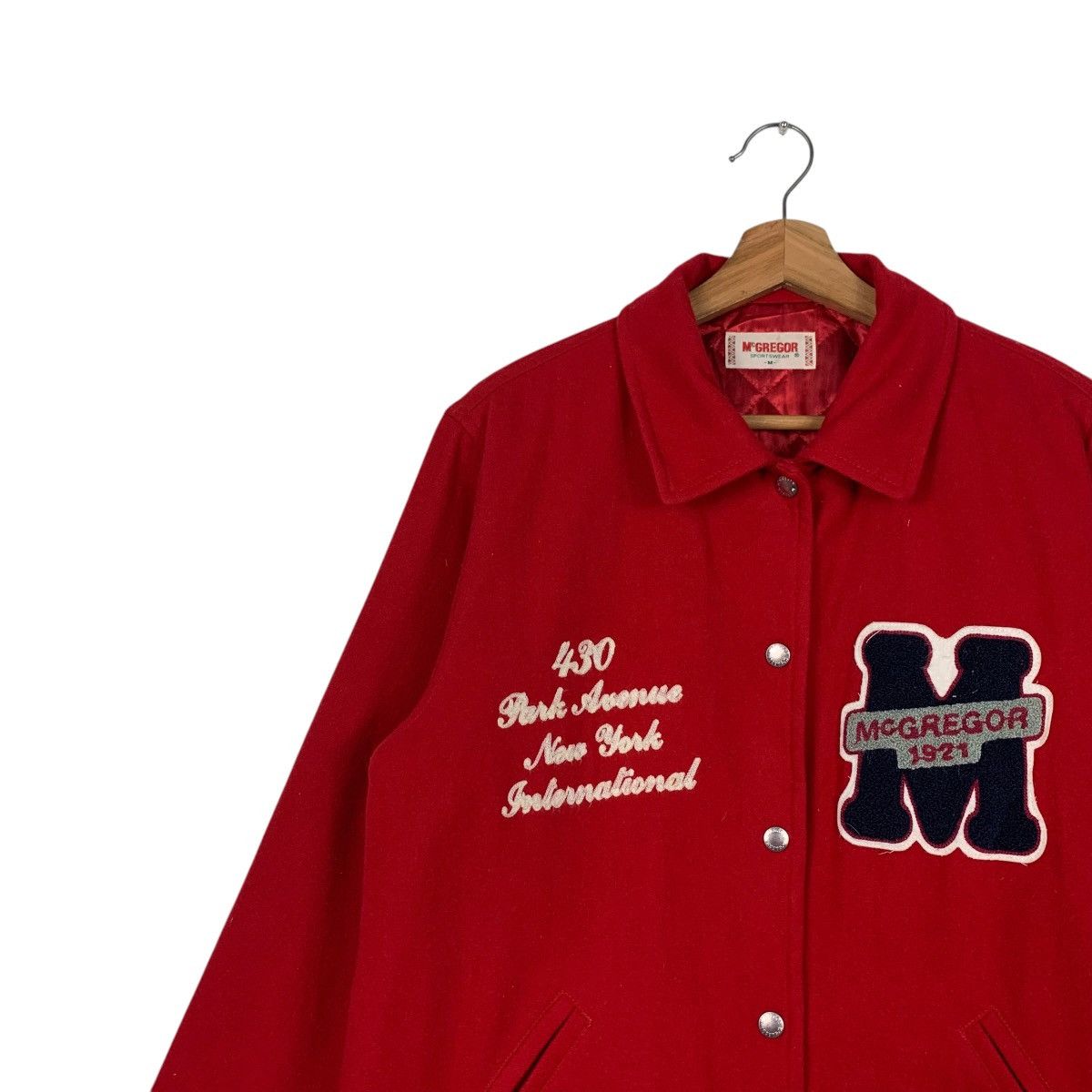McGregor M’GREGOR Authentic Casualwear Big Logo Wool Jacket #2059-C89 Size US M / EU 48-50 / 2 - 6 Thumbnail