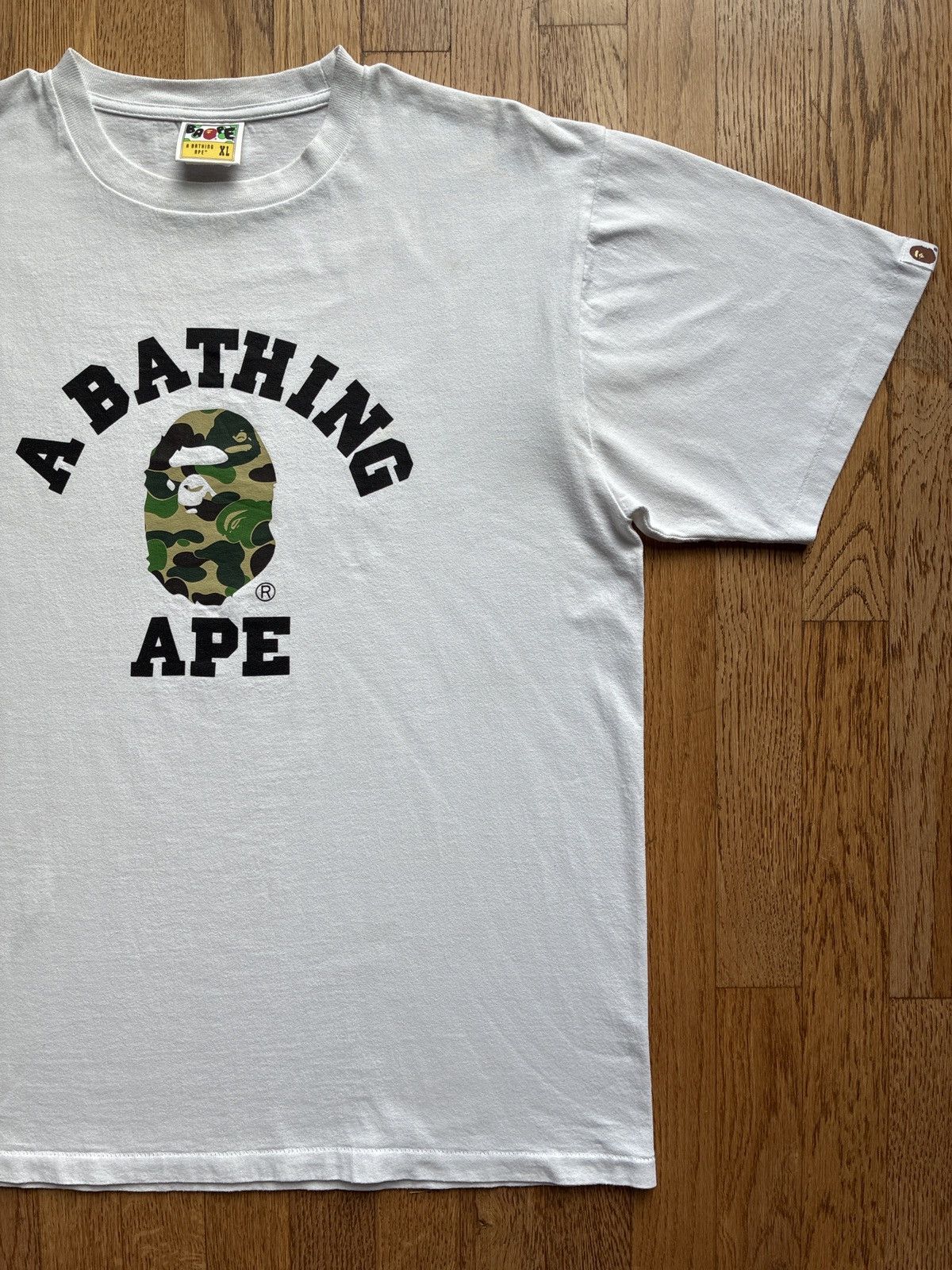 Bape Bape ABC Camo College Tee White Sz XL Rare Size US XL / EU 56 / 4 - 3 Thumbnail