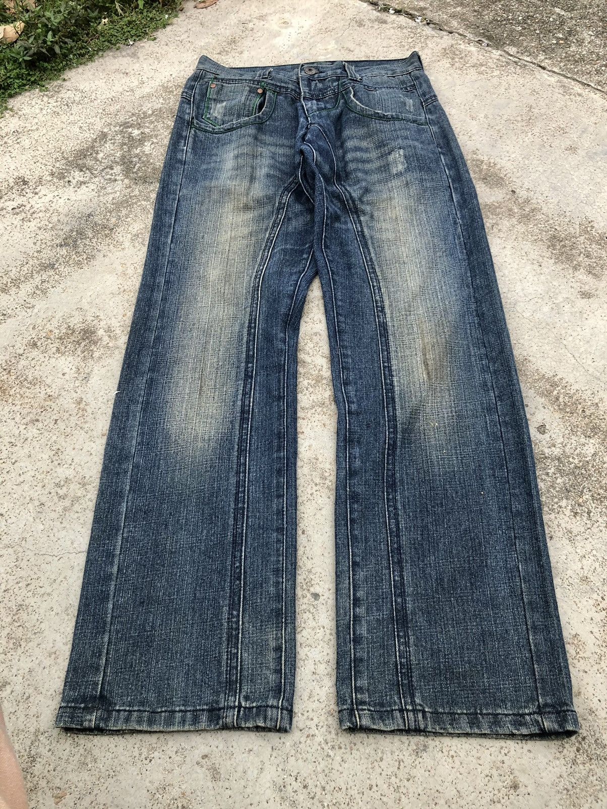 Japanese Brand RECONSTRUCTED DENIM BY CHOUX HOUSE JEANS Size US 30 / EU 46 - 2 Thumbnail