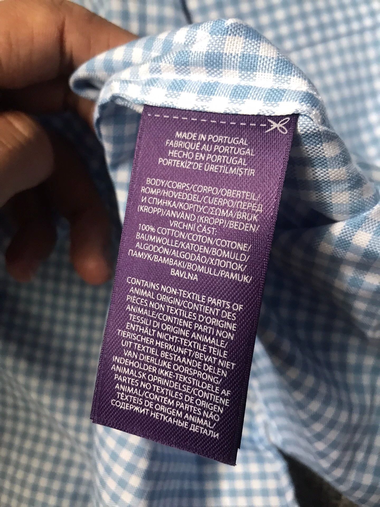 Polo Ralph Lauren RL Purple Label Small Check Long Sleeve Shirt XXL Size US XXL / EU 58 / 5 - 6 Thumbnail