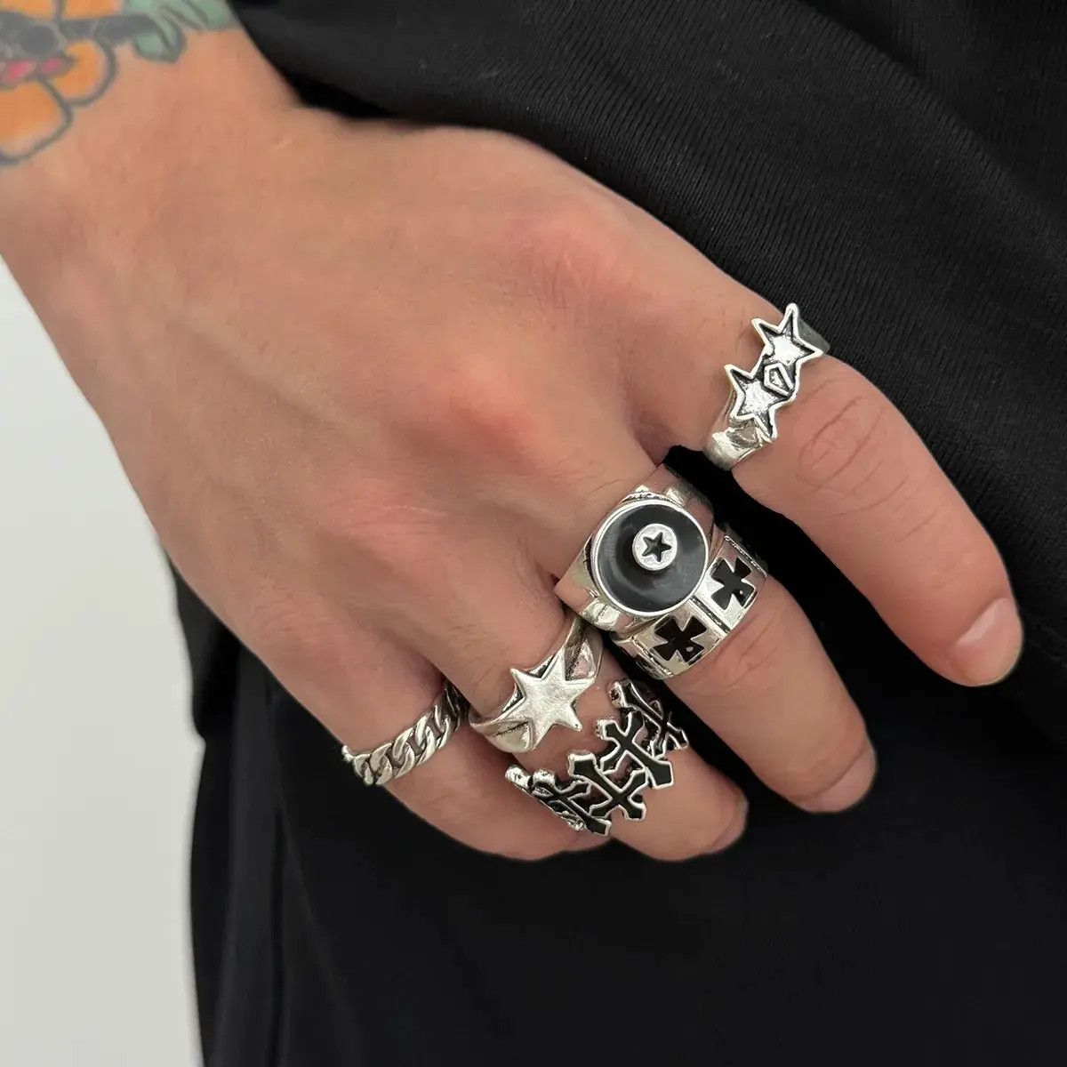 Vintage 6-Piece Set Ring Size ONE SIZE - 6 Thumbnail