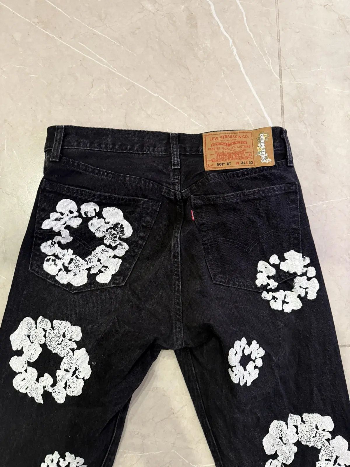DENIM TEARS black denim tears jean Size US 31 - 5 Thumbnail