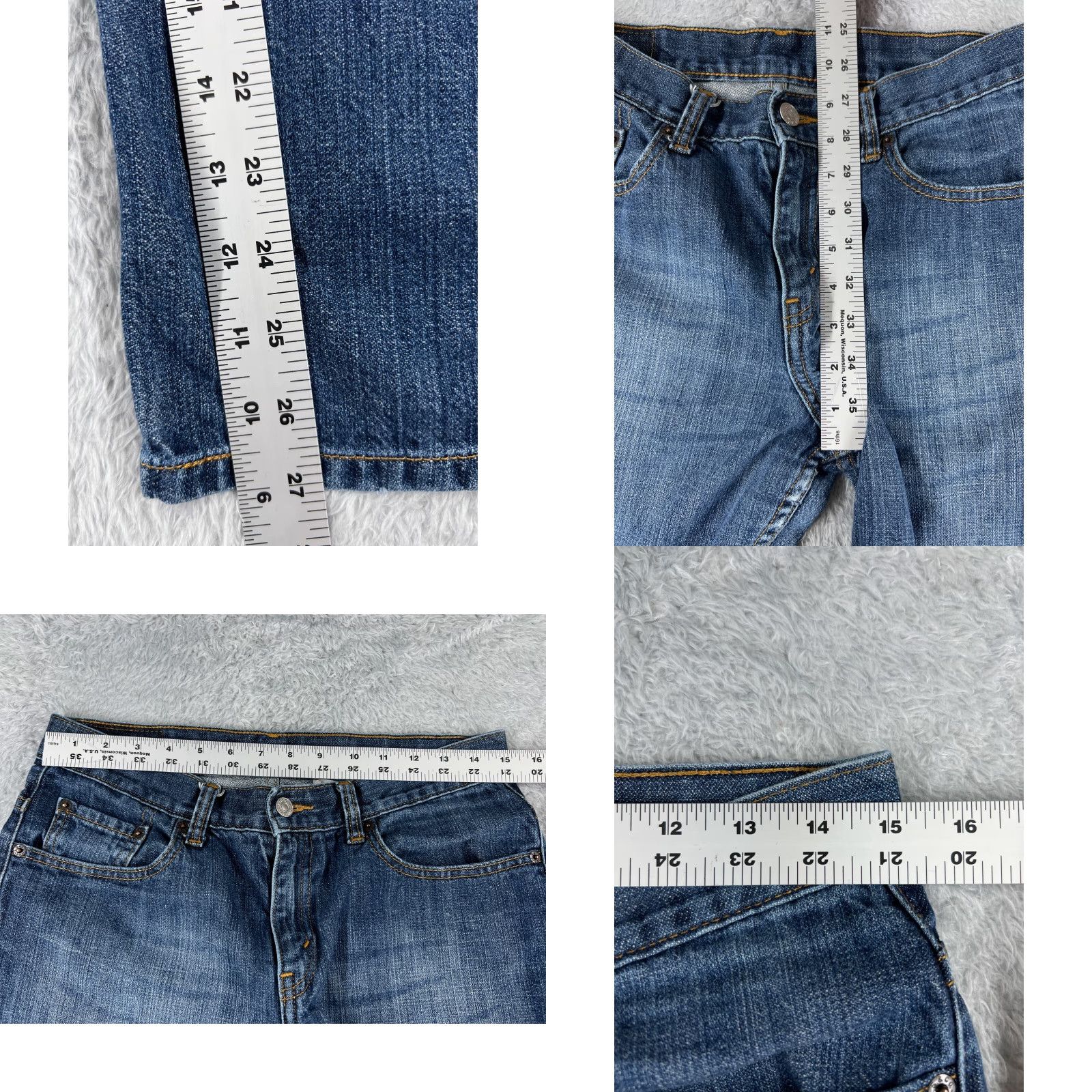 Levi's Levi's 515 Bootcut Jeans Women 10 Blue Denim Mid Rise Stretch Casual Pants Size 32" / US 10 / IT 46 - 8 Thumbnail