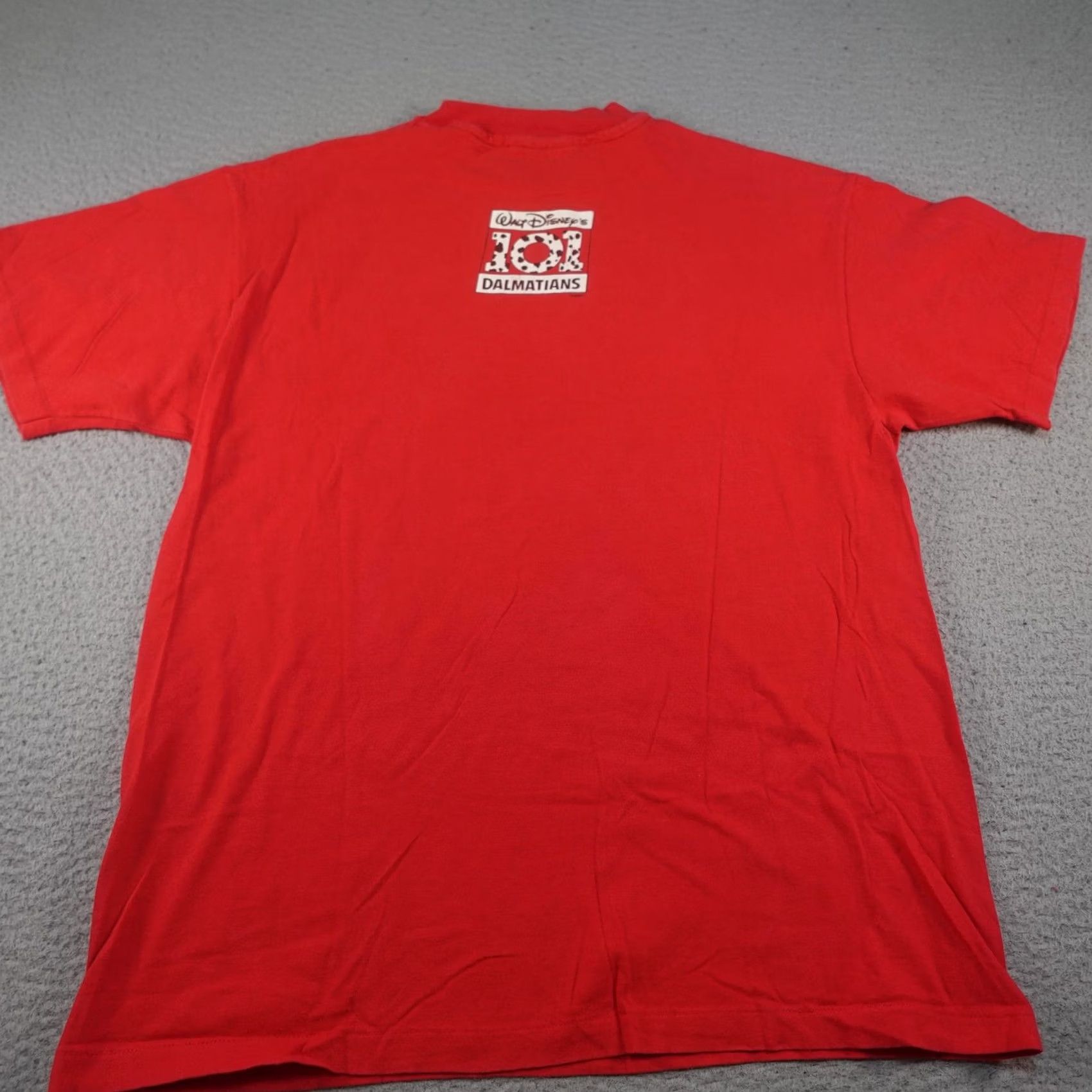 Hanes VINTAGE Disney 101 Dalmatians Shirt Mens L Red Hanes Beefy-T Graphic Print Short Sleeve Pongo Perdita 90s Movie Size US L / EU 52-54 / 3 - 3 Thumbnail