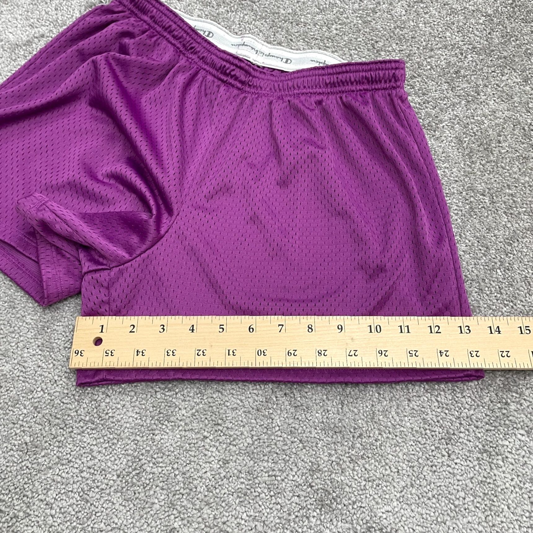 Champion Champion Authentic Active Shorts Womens Medium Purple Elastic Athletic 27x3.5 Size 32" / US 10 / IT 46 - 7 Thumbnail