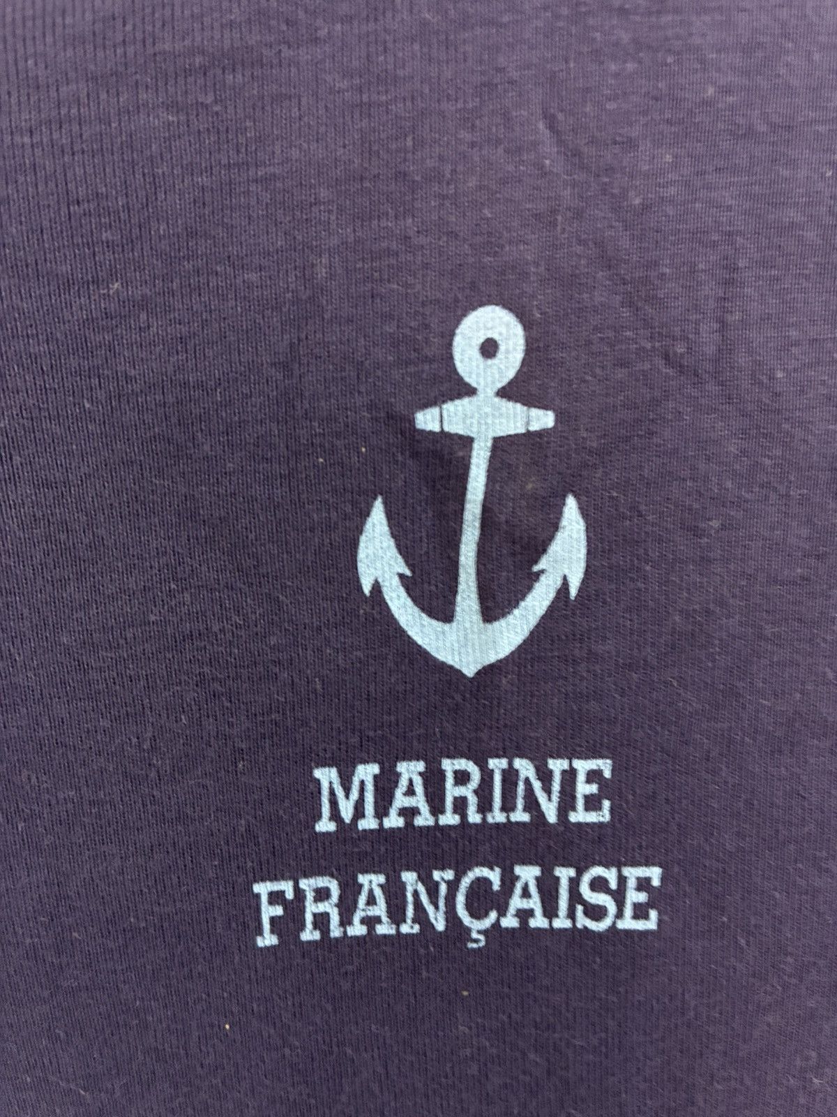 Vintage Vintage 80s Marine Francaise t shirt Size US XS / EU 42 / 0 - 3 Thumbnail