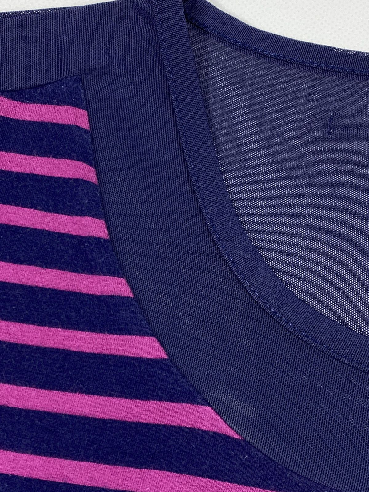 Jean Paul Gaultier 🔥LASTDROP🔥 Y2K Mesh JPG Script Logo Iconic Striped Tee Size S / US 4 / IT 40 - 5 Thumbnail