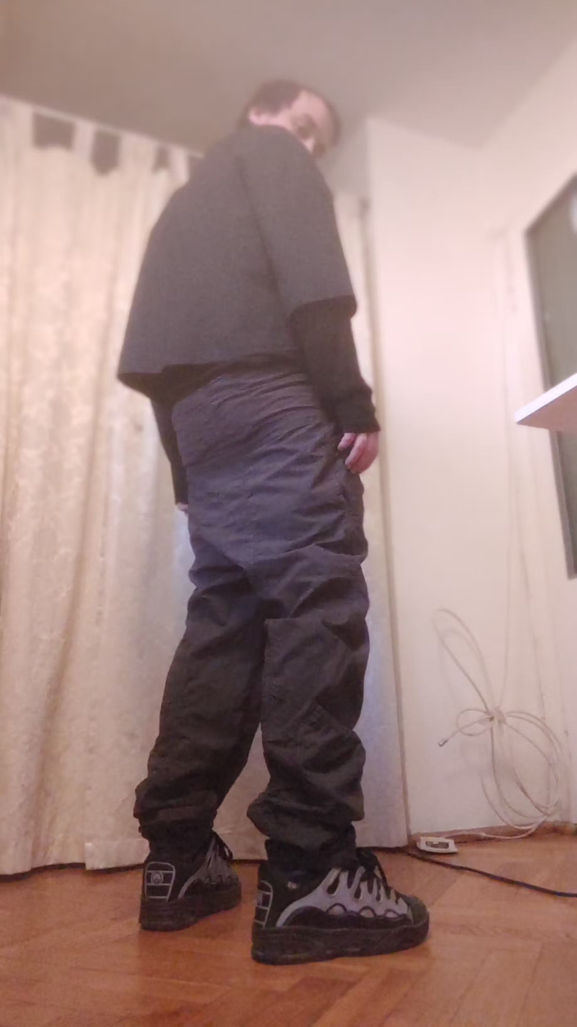 Vintage Vintage Stacked Pants Semi Baggy Raver Loosefit Opium Goth Size US 33 - 14 Thumbnail