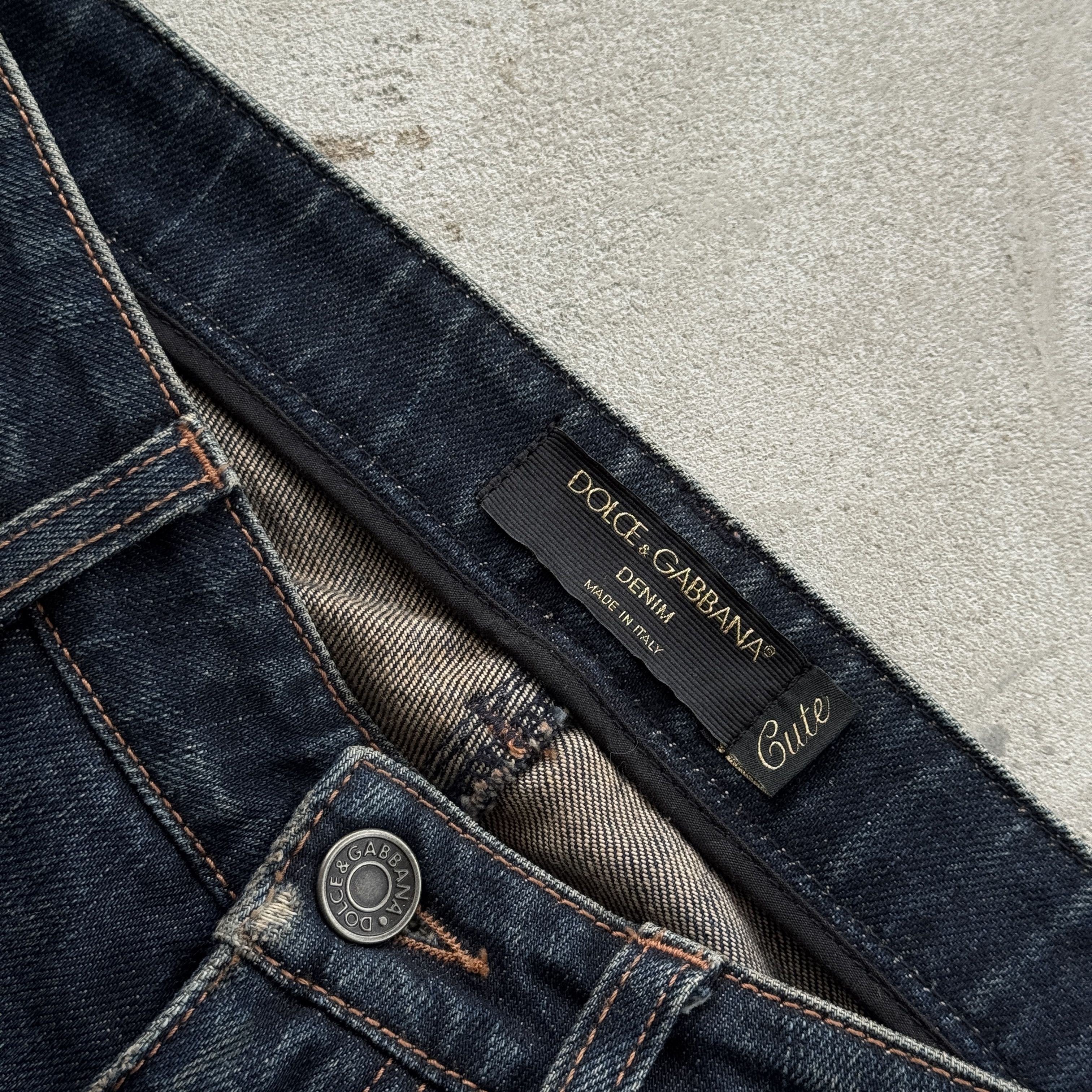 Dolce & Gabbana Dolce & Gabbana Denim Jeans Blue Metal Logo Plate Y2K Size 26" / US 2 / IT 38 - 6 Thumbnail