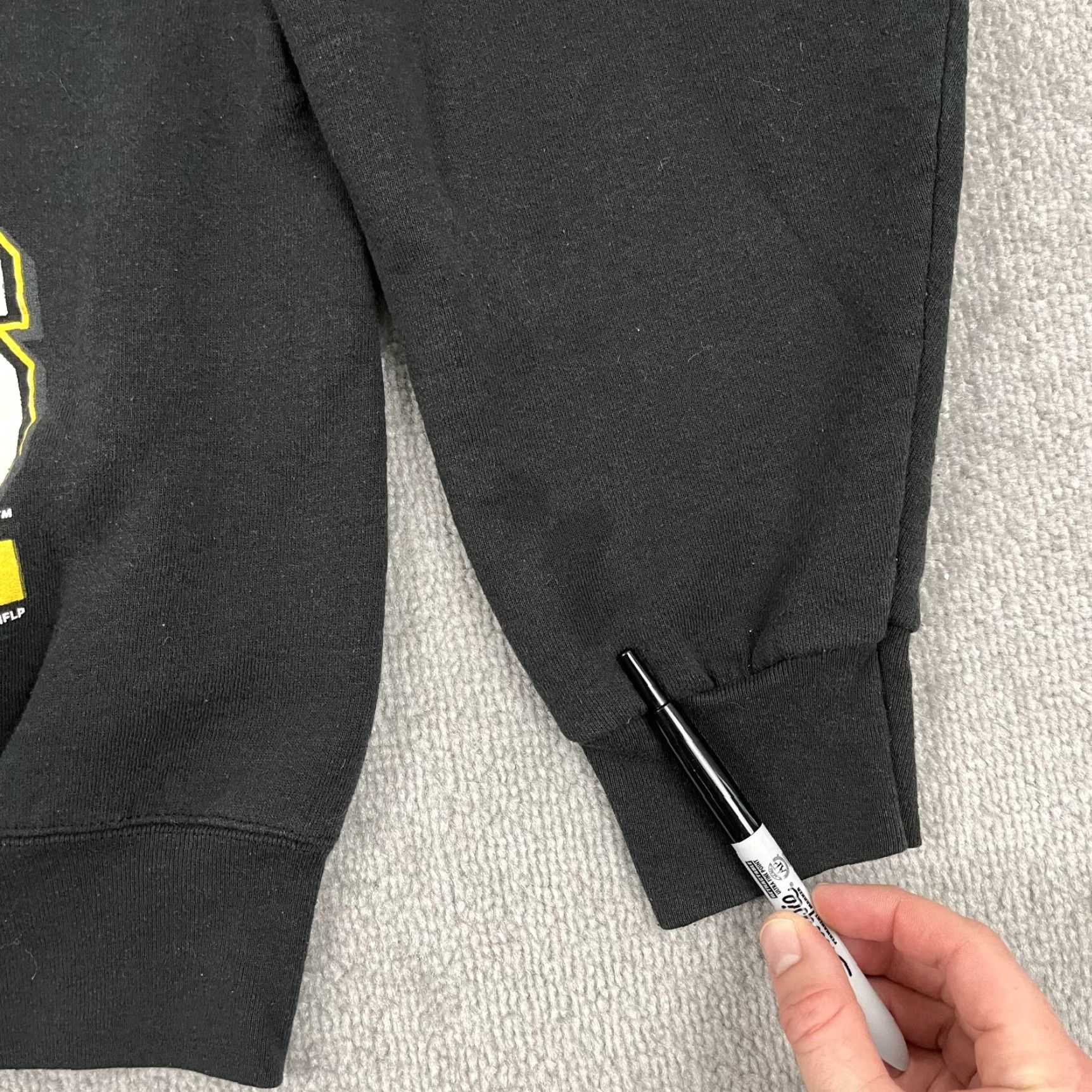 Salem Sportswear VTG Pittsburgh Steelers Sweatshirt Mens XL Black Salem Sportswear Retro Graphic Print Size US XL / EU 56 / 4 - 7 Thumbnail