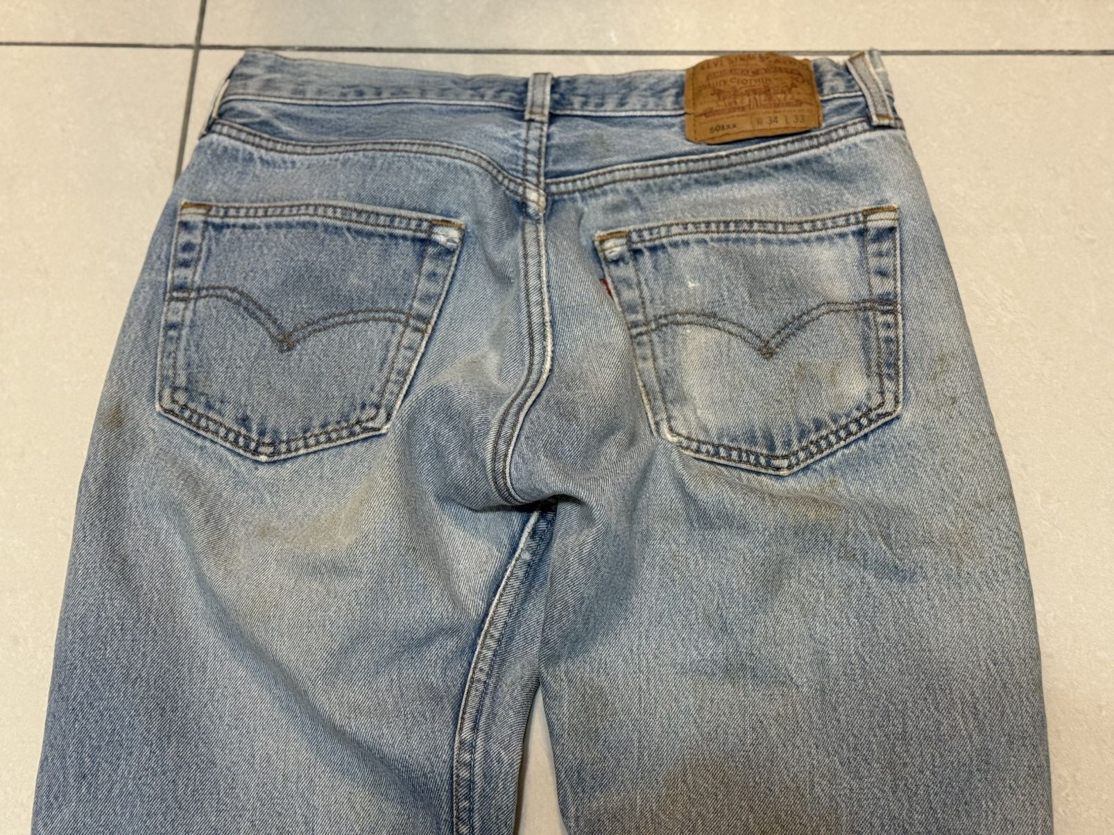 Levi's Distressed Vintage 90s Levi’s 501 Denim Jeans Size US 31 - 7 Thumbnail