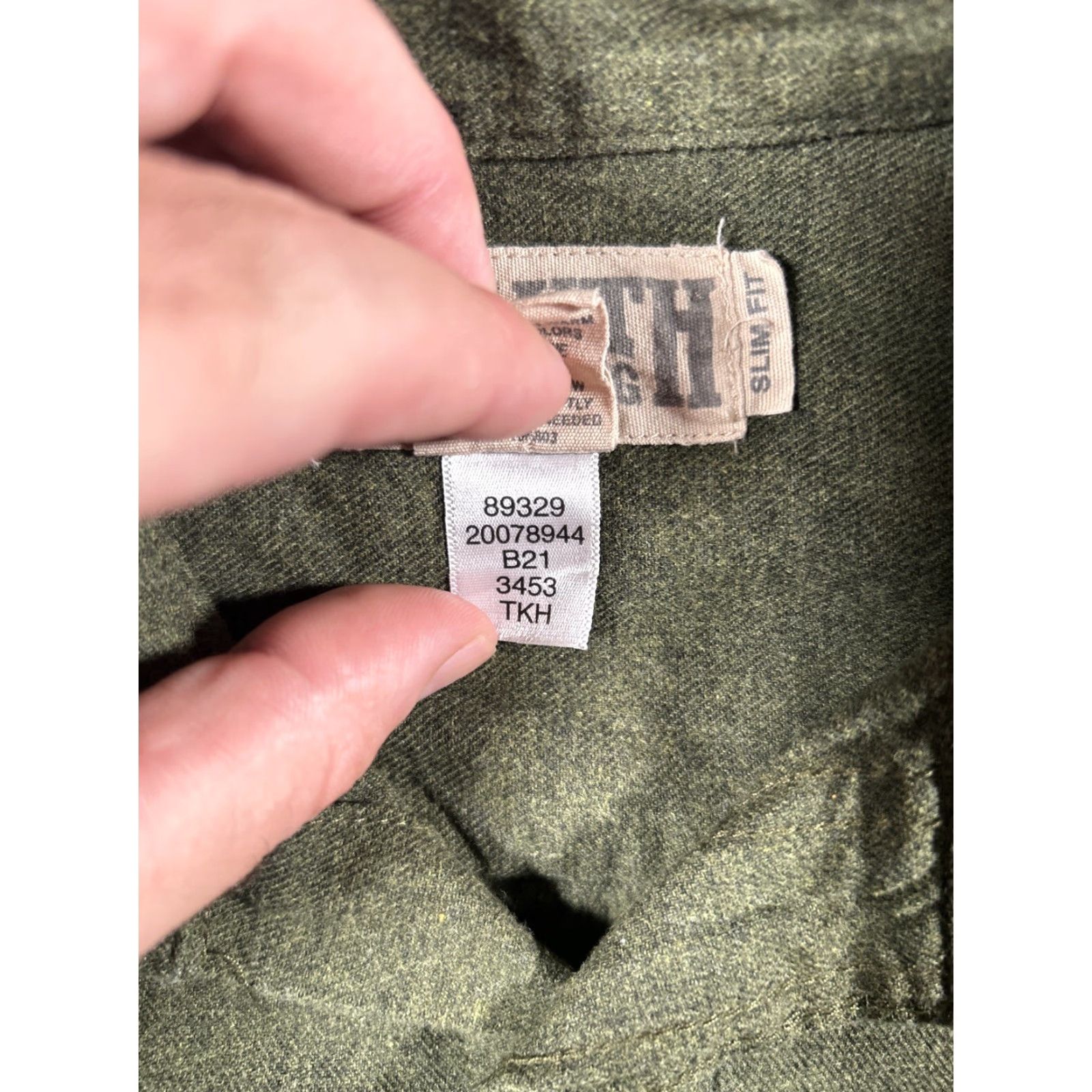 CO Duluth Mens Shirt Slim Fit Green Long Sleeve Button-Down Knit Cotton Casual Workwear Size US M / EU 48-50 / 2 - 4 Thumbnail