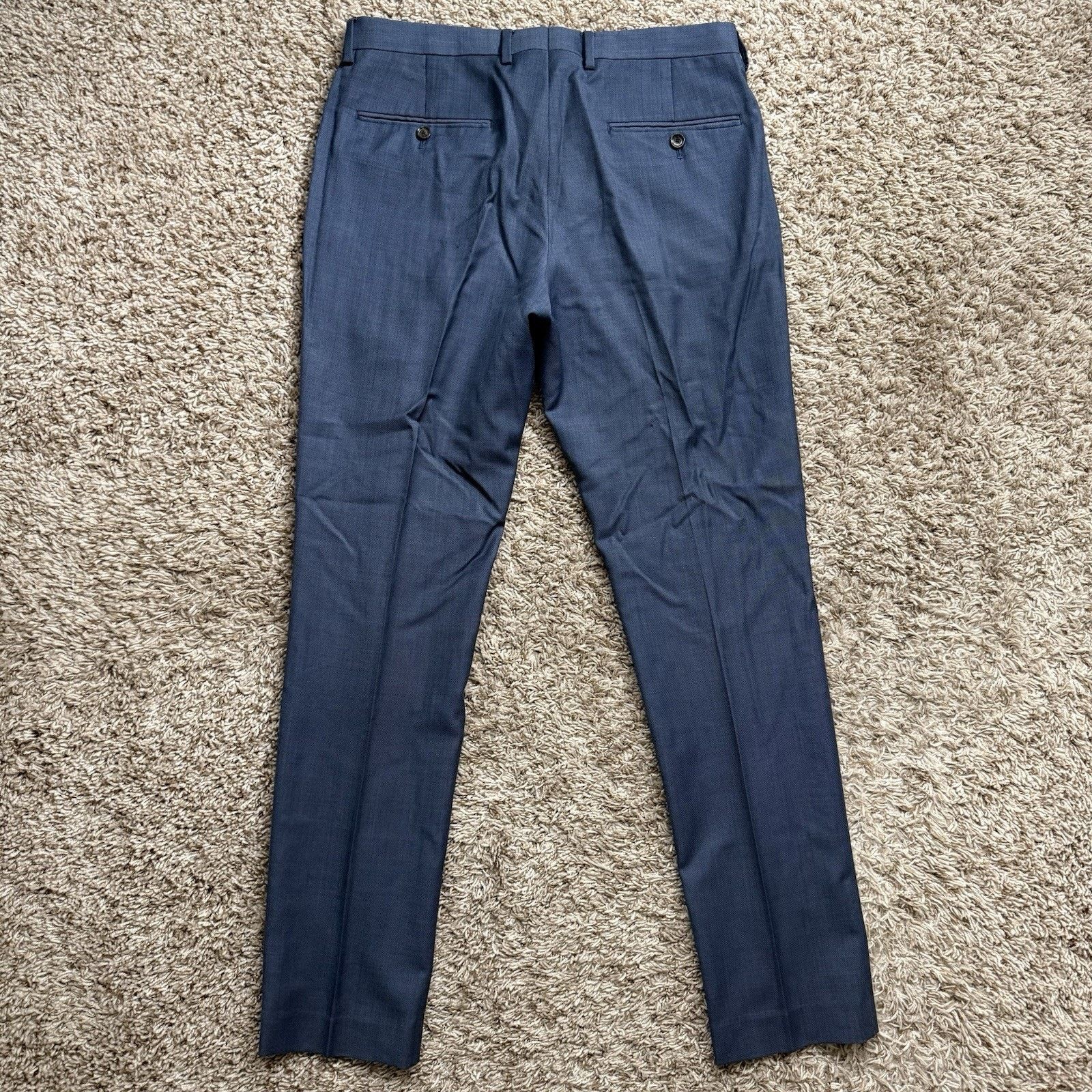 J.Crew J.Crew Ludlow Tollegno 1900 Wool Suit Blue Jacket 40R 30x30 Size 40R - 9 Thumbnail