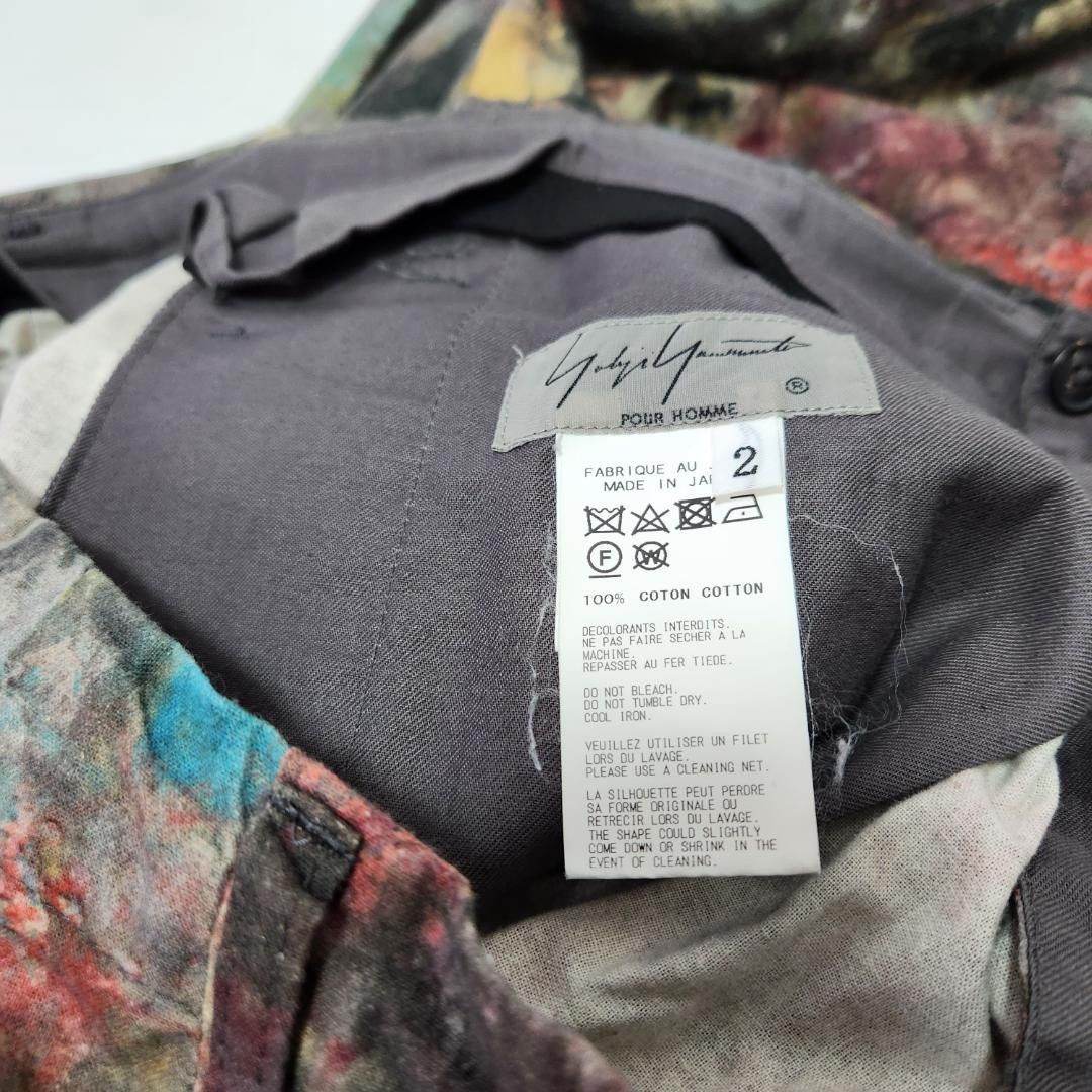 Yohji Yamamoto yohji yamamoto pour homme multi/paint/wide pants Size US 33 - 4 Thumbnail
