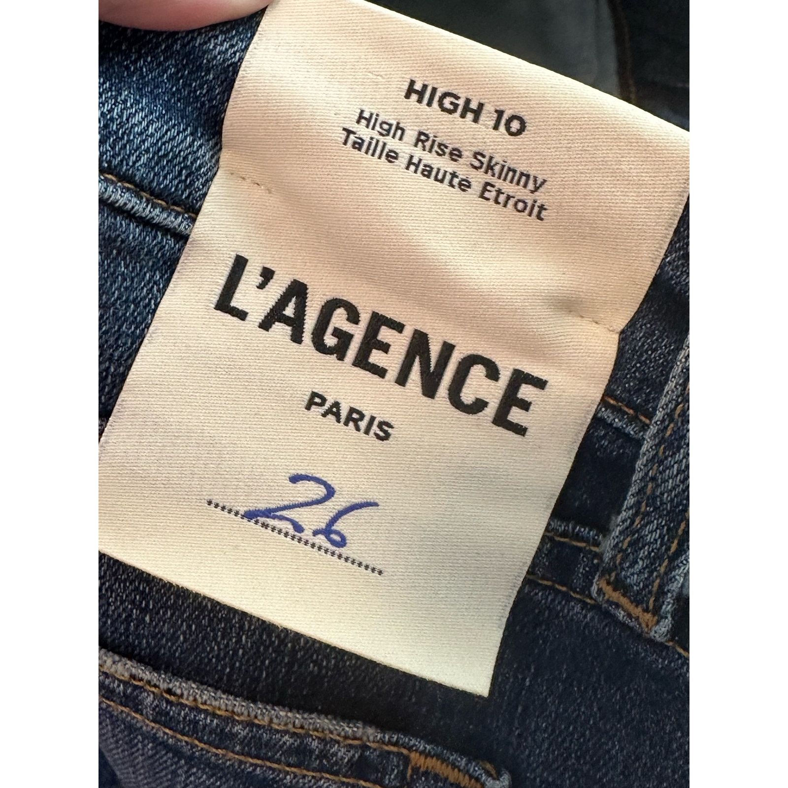 L'AGENCE L'Agence Paris blue High 10 Skinny Jeans size 26 Size 26" / US 2 / IT 38 - 4 Thumbnail