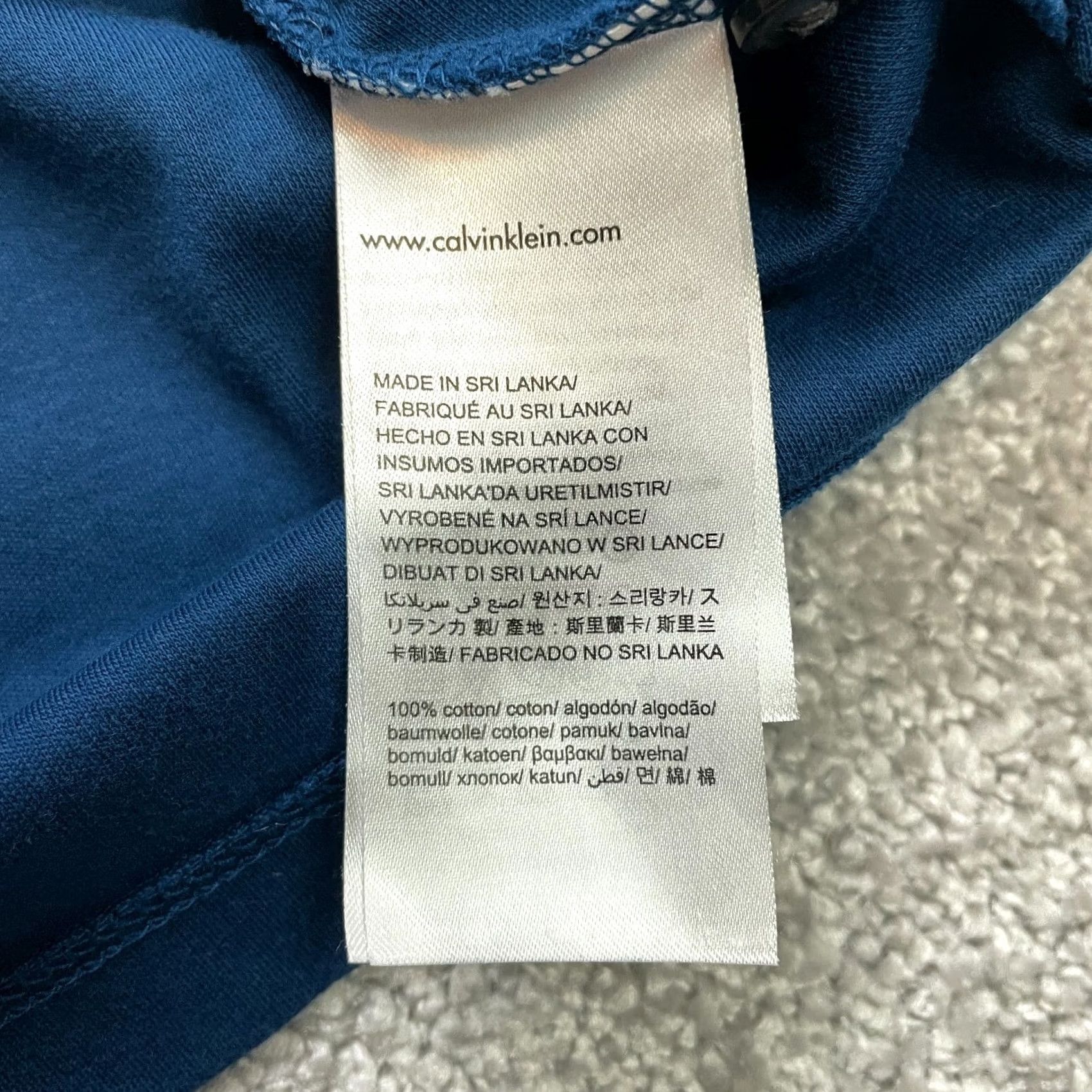 Calvin Klein Calvin Klein Polo Shirt Mens Medium Blue Logo Liquid Touch Golf Collared Rugby Shirt Size US M / EU 48-50 / 2 - 7 Thumbnail