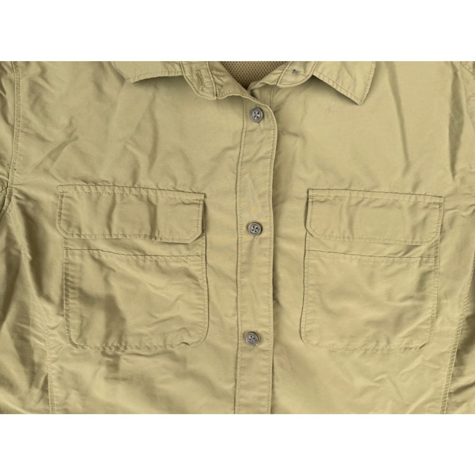 Vintage Duluth Shirt Men Button-Up Nylon Blend Green Long Sleeve XL Vented Breathable Pockets All Seasons Fishing Angler Outdoor Size US XL / EU 56 / 4 - 6 Thumbnail